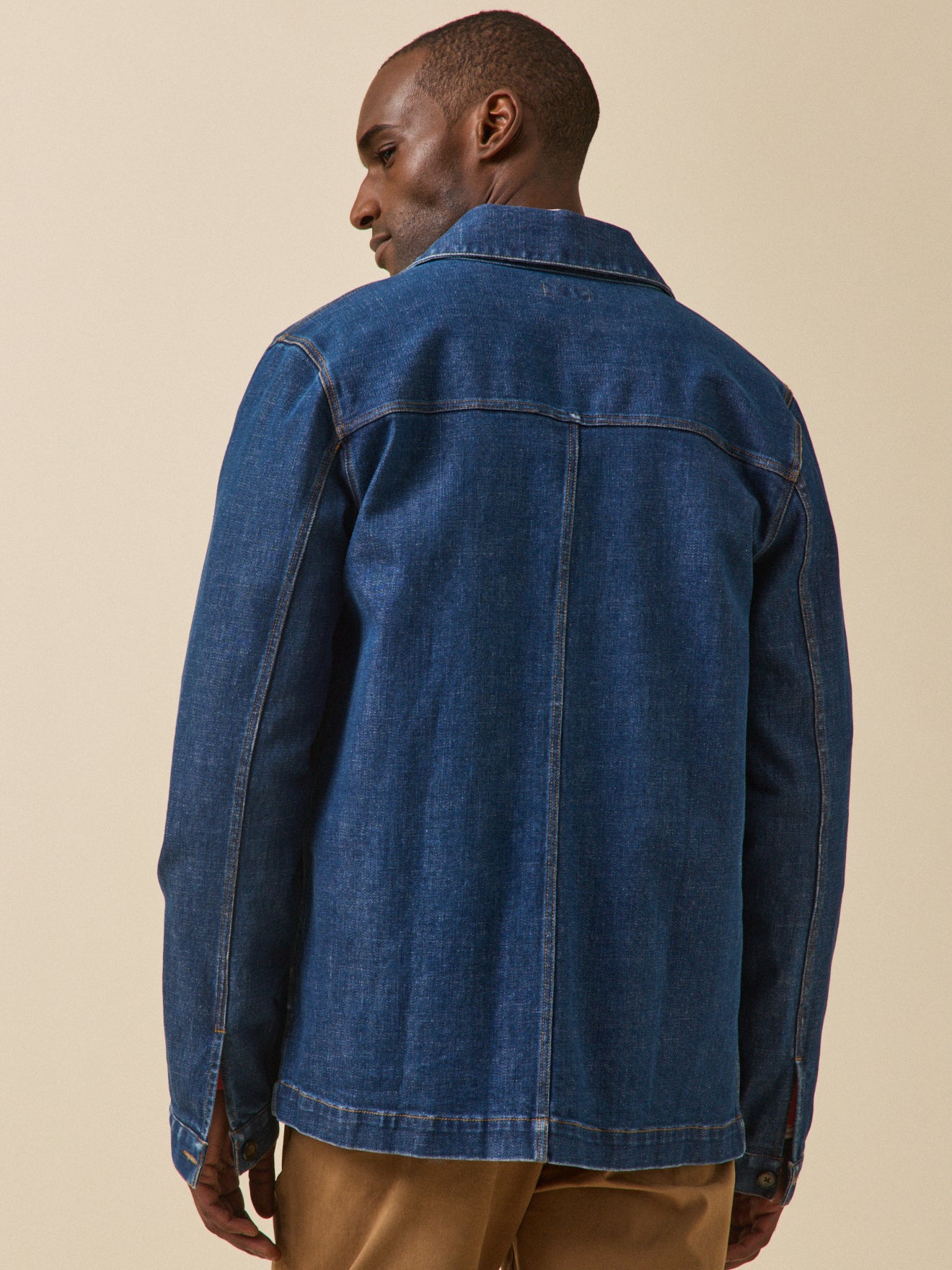 Veste worker homme denim coton recyclé