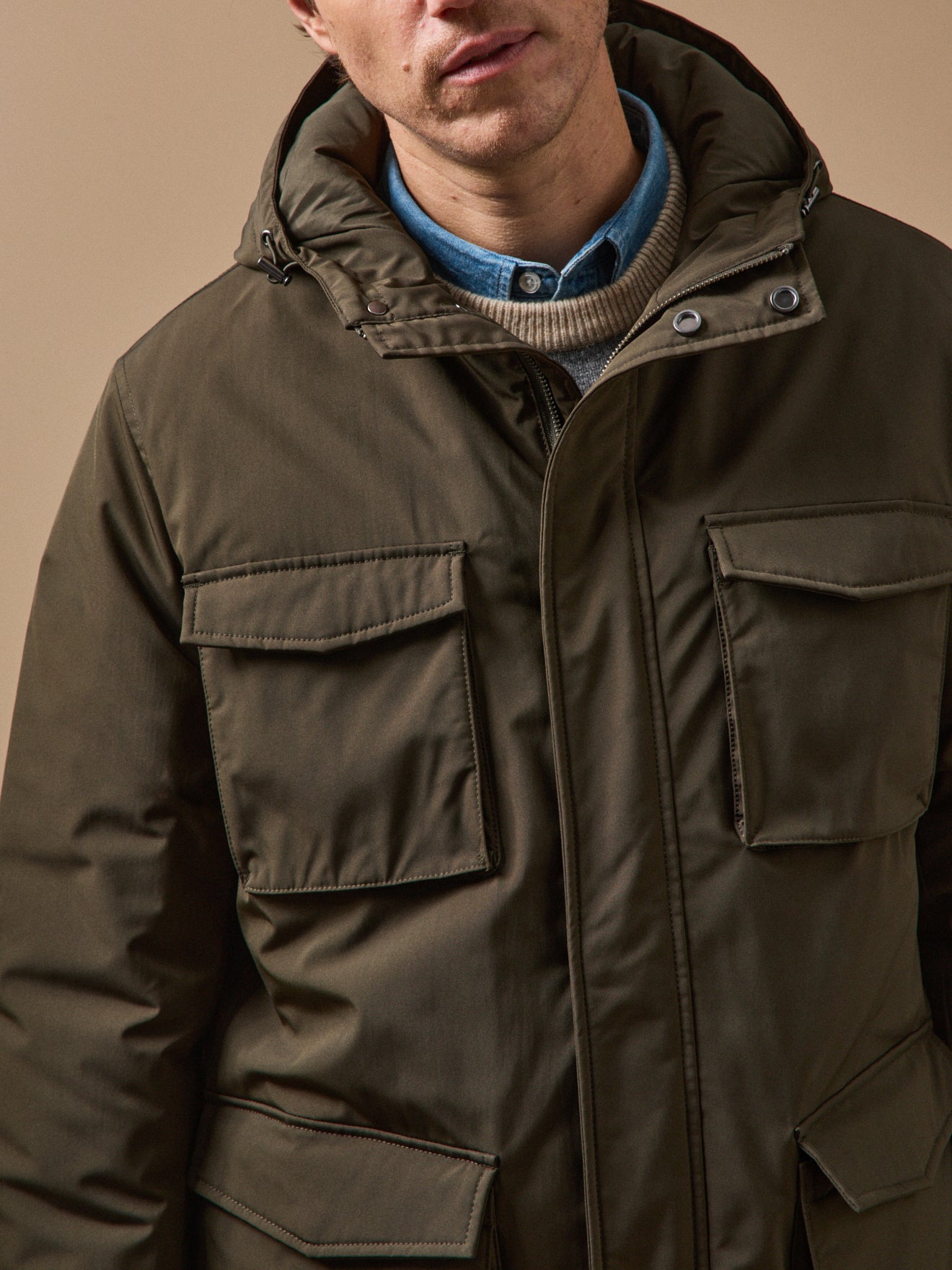 Korte herenparka