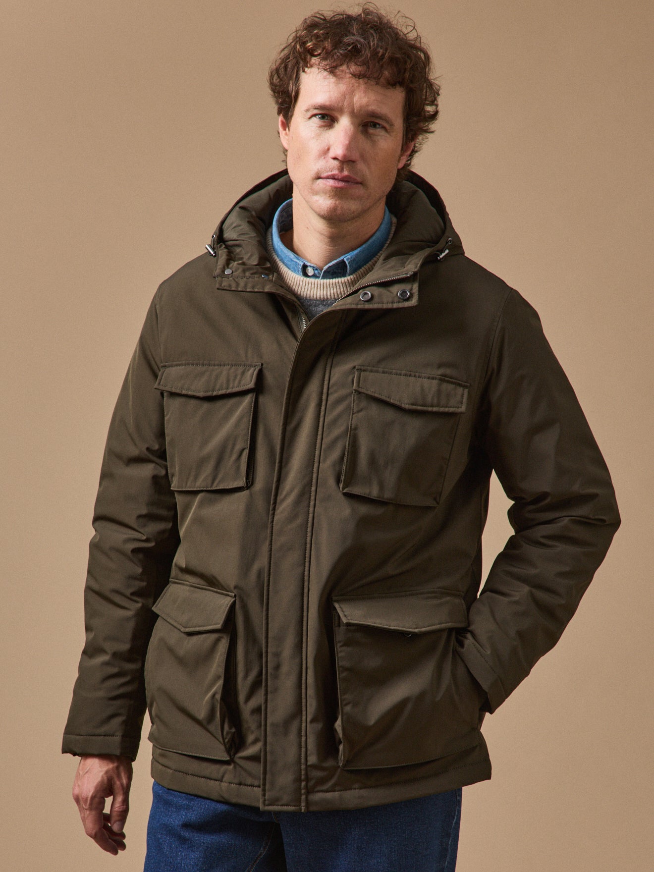 Korte herenparka
