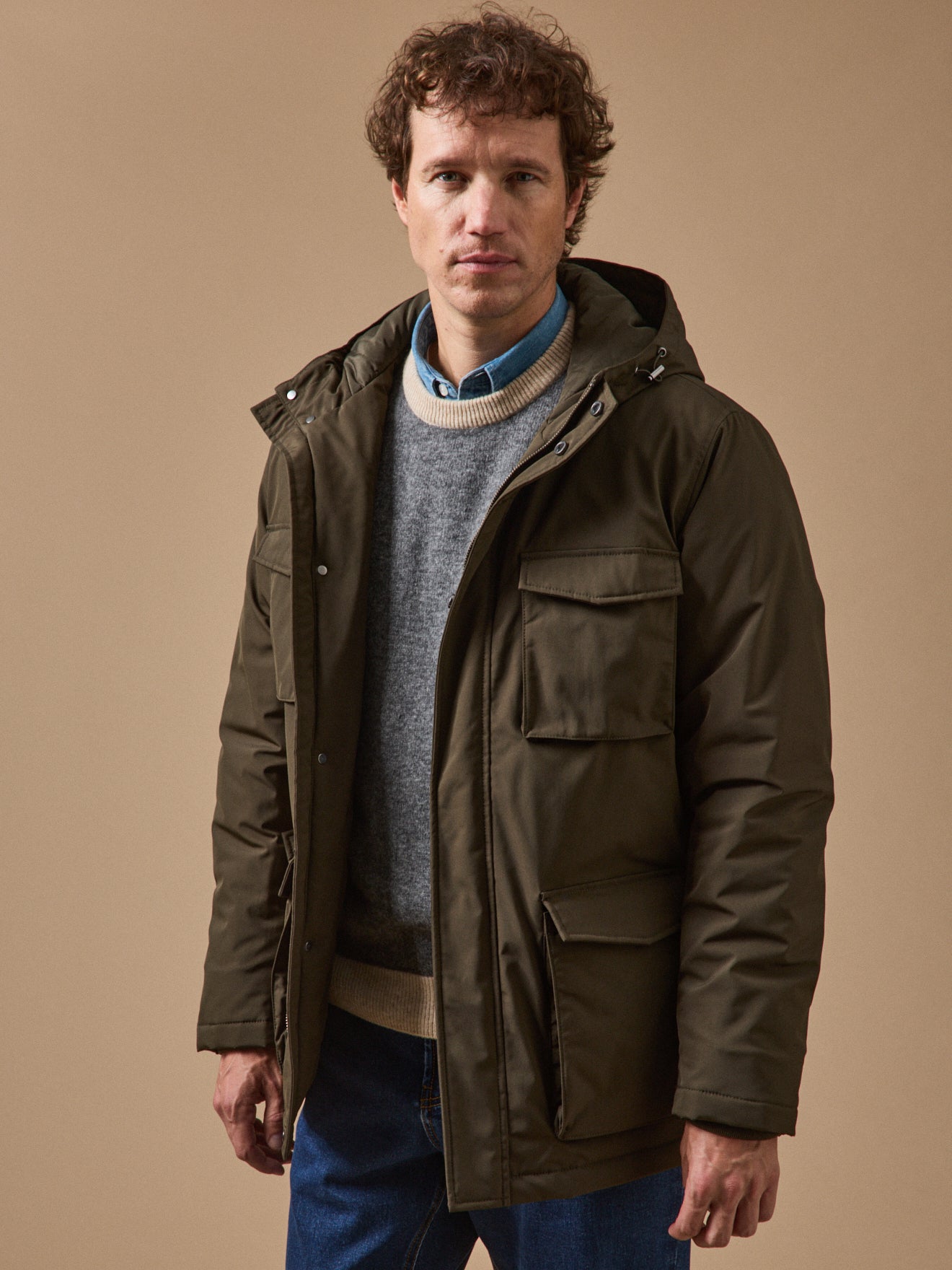 Korte herenparka
