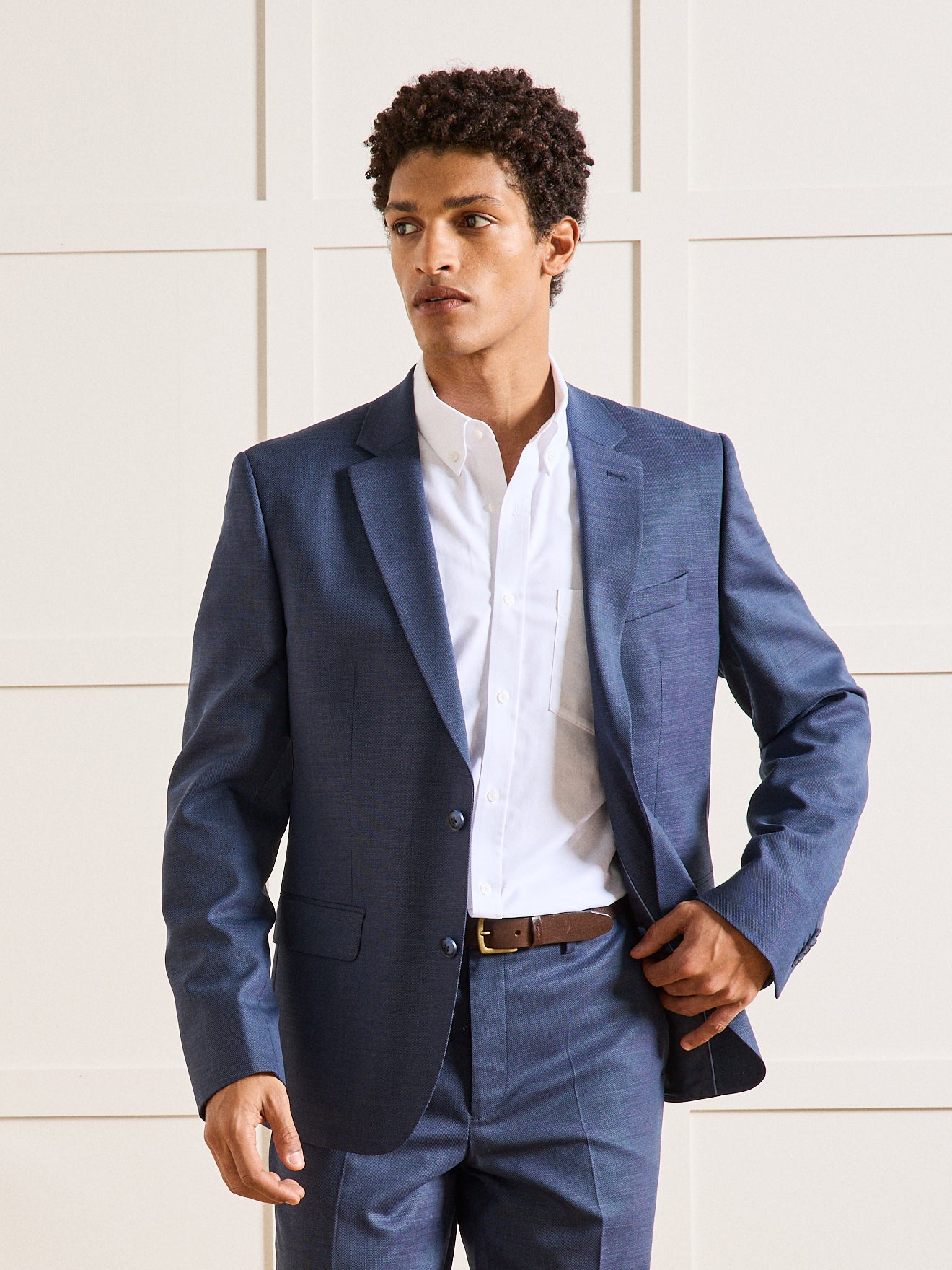 Veste de costume homme tissu texturé