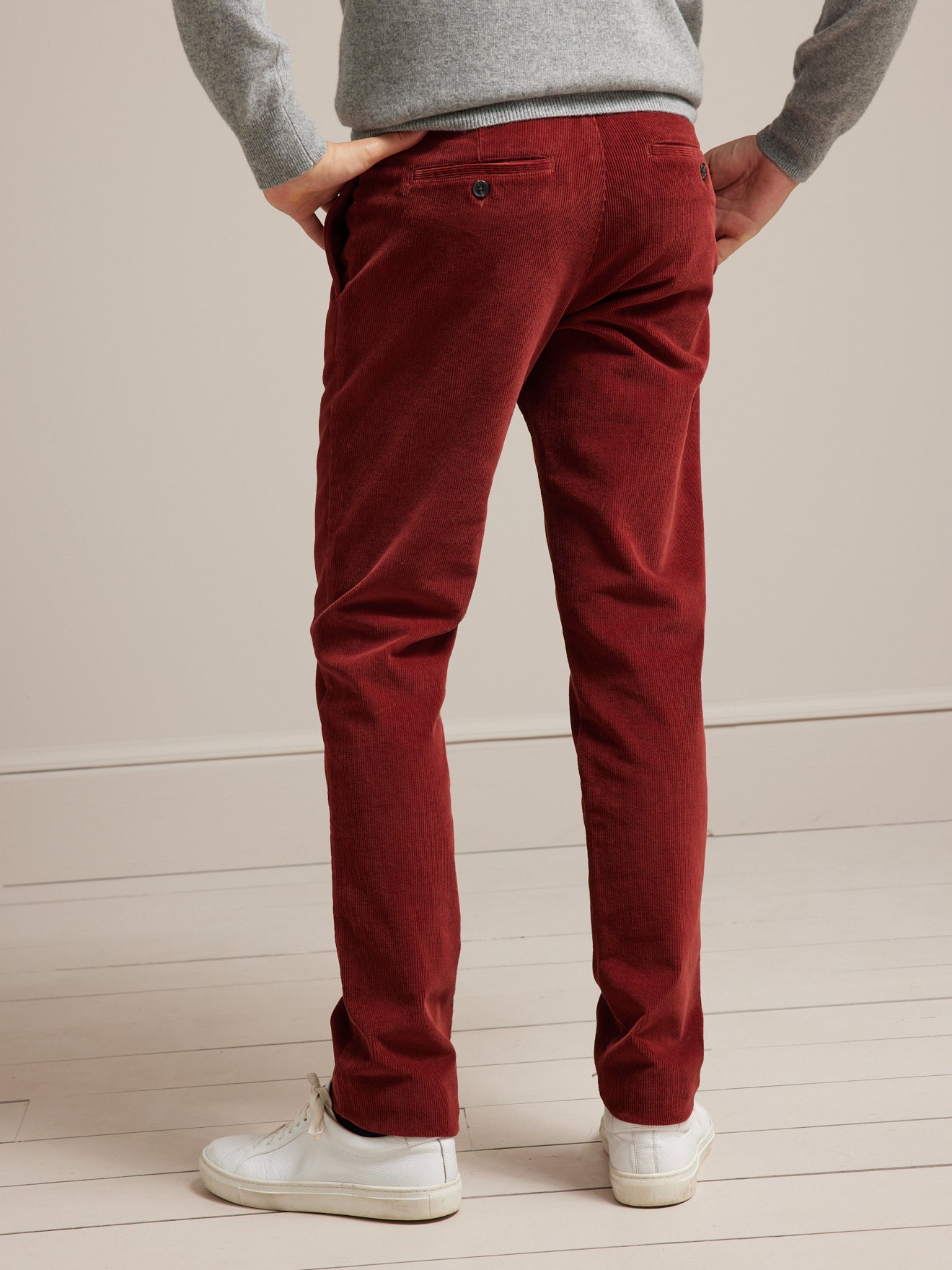 Chino velours regular homme