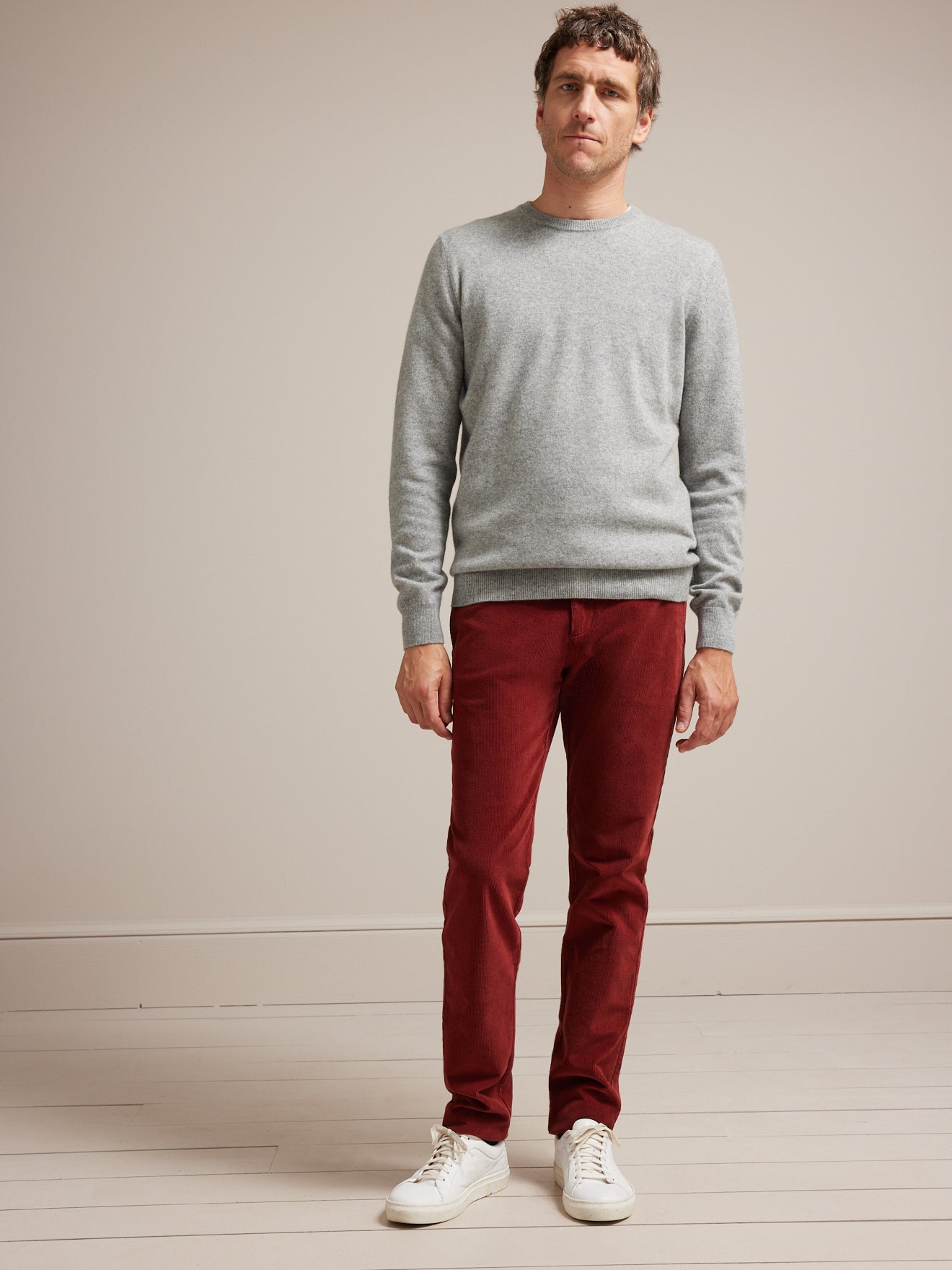 Chino velours regular homme