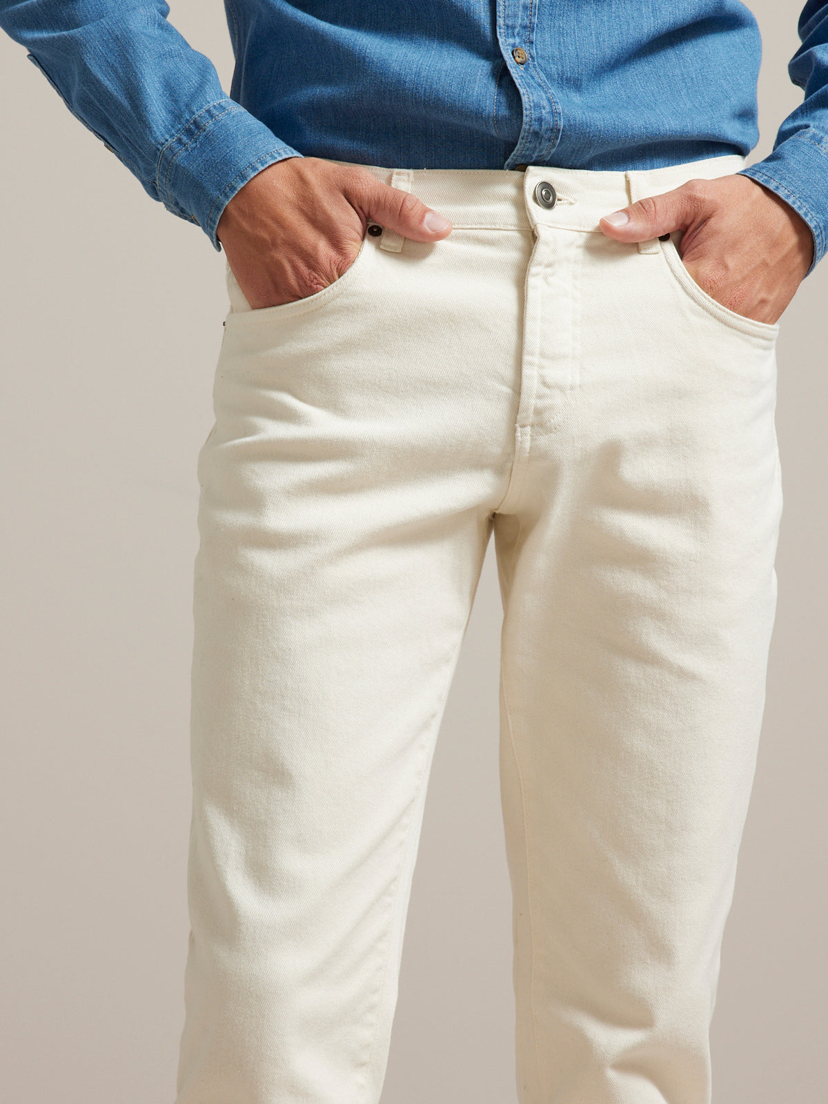Herenjeans, regular fit - biokatoen, ecologische wassing