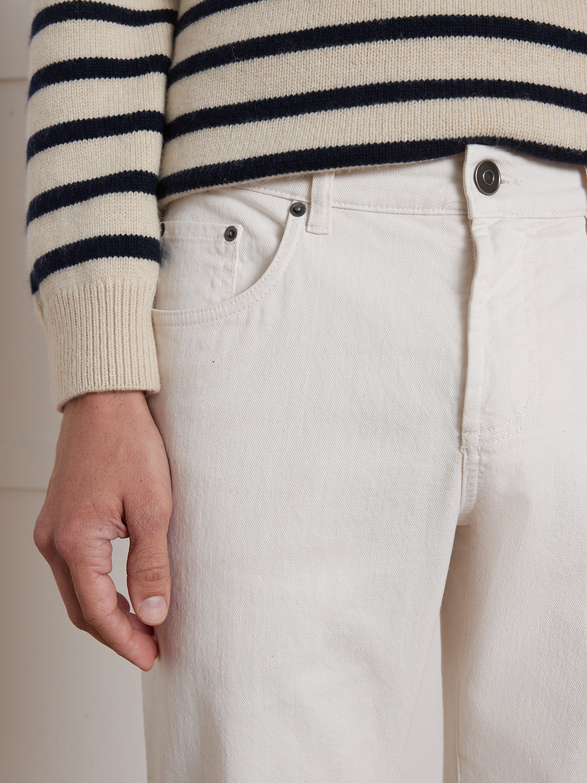 Herenjeans, regular fit - biokatoen, ecologische wassing