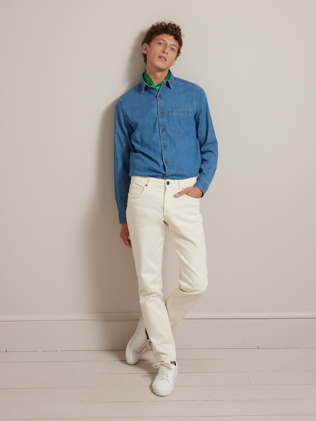 Herenjeans, regular fit - biokatoen, ecologische wassing