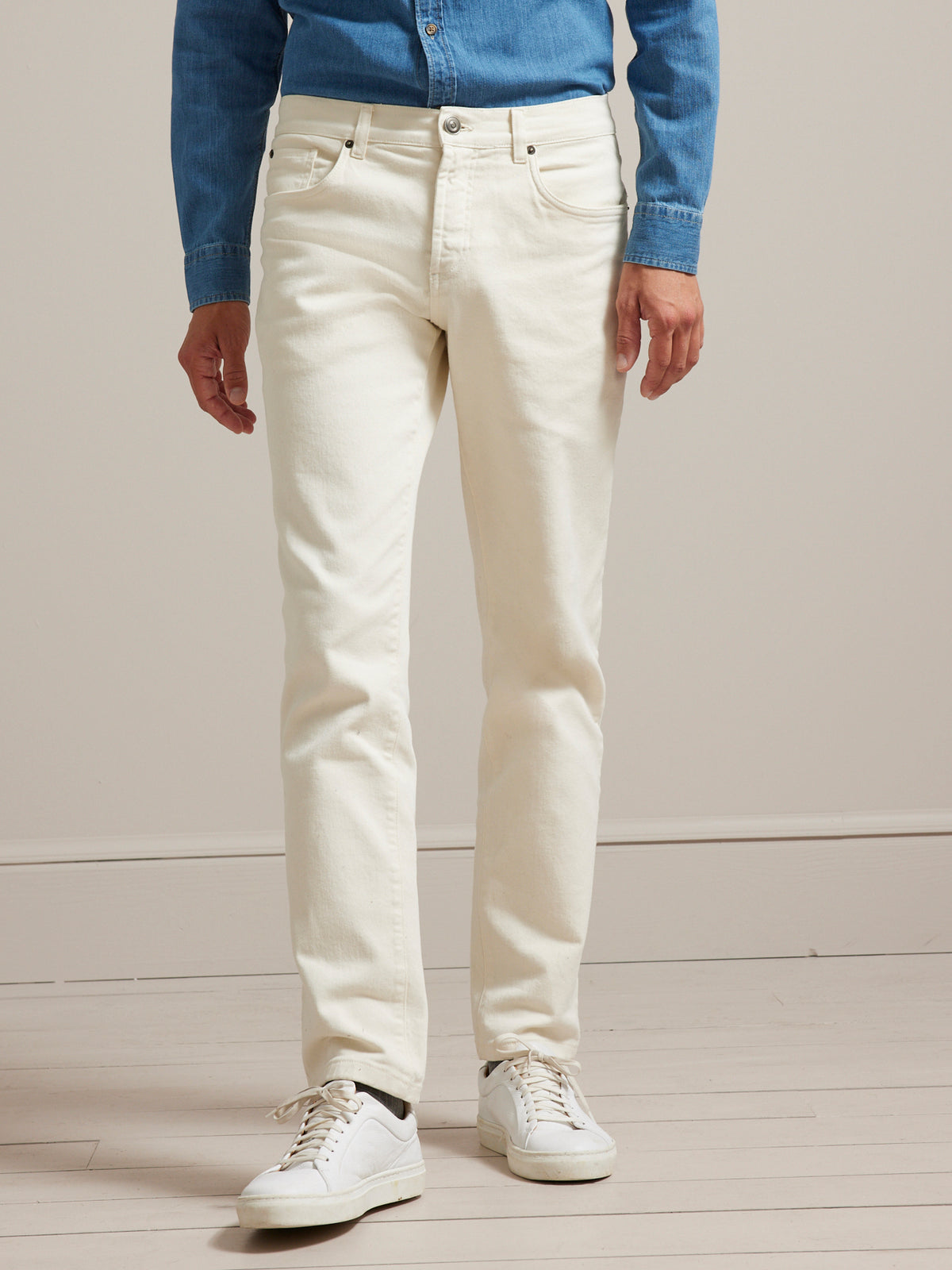 Herenjeans, regular fit - biokatoen, ecologische wassing