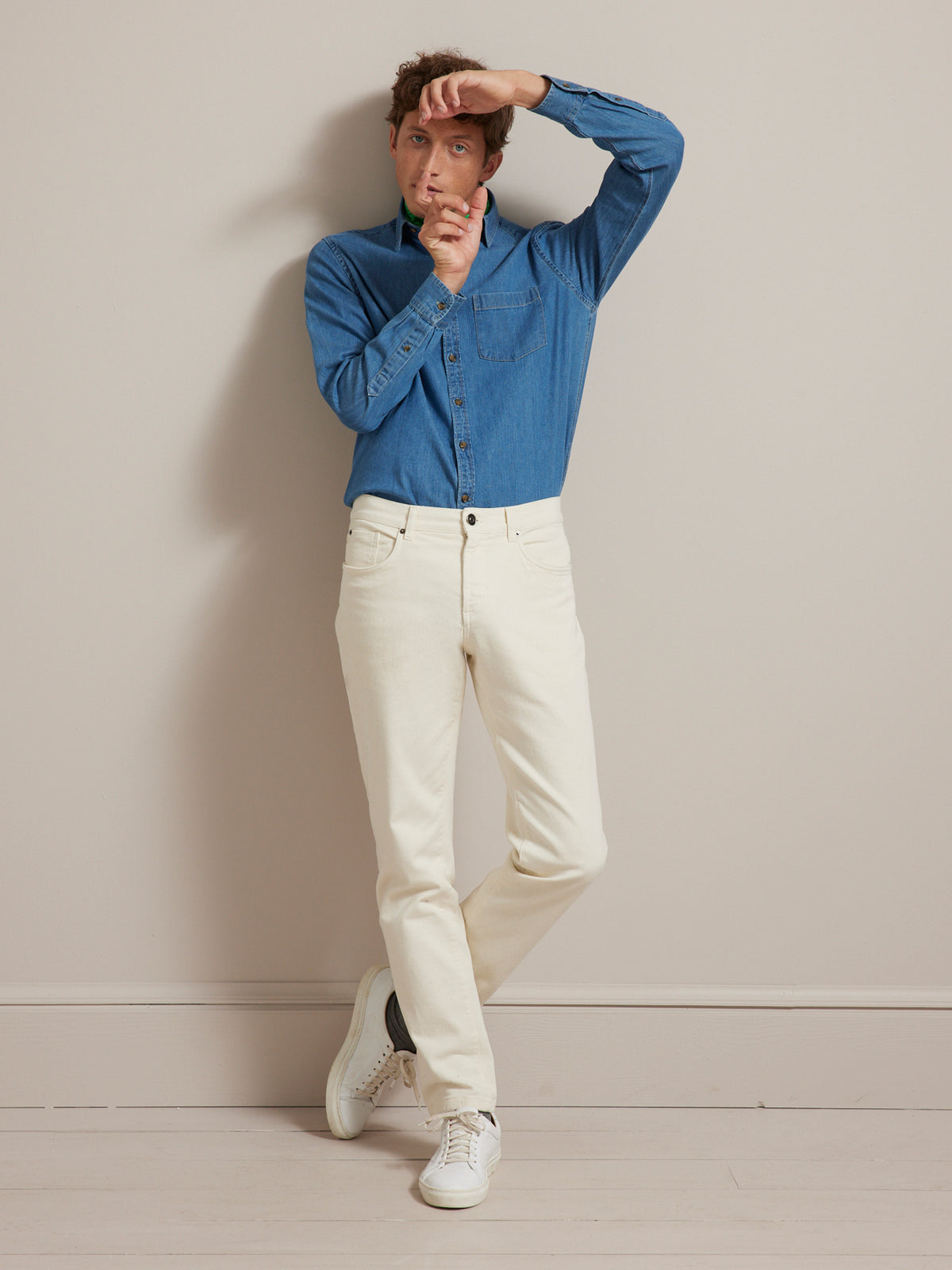 Herenjeans, regular fit - biokatoen, ecologische wassing