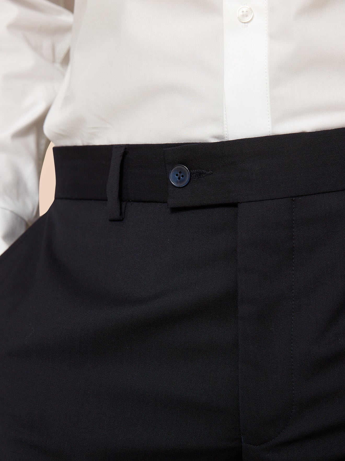 Herenbroek in Super 100 wol