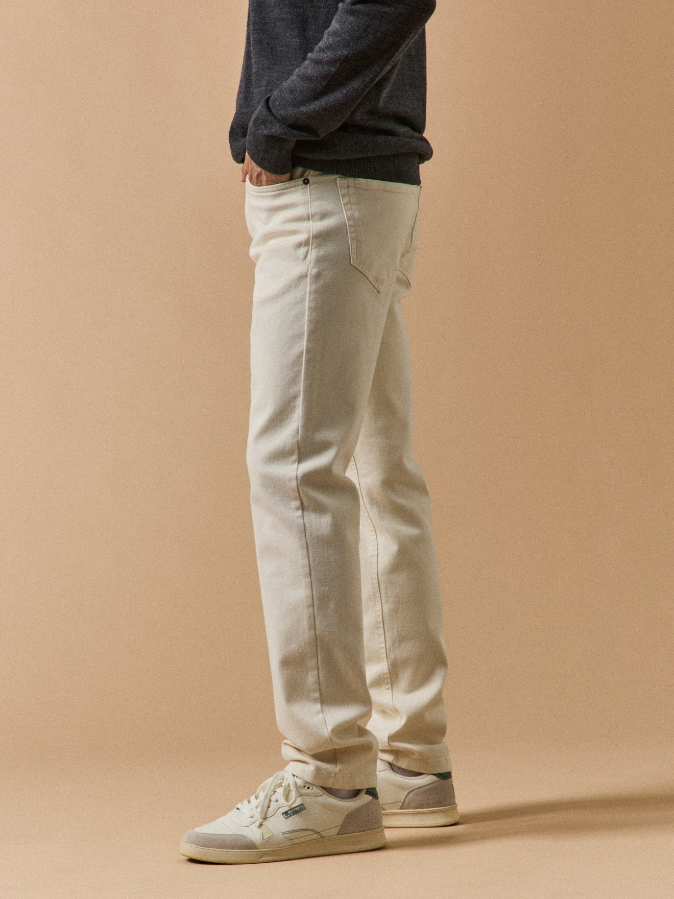 Jean écru regular homme coton biologique