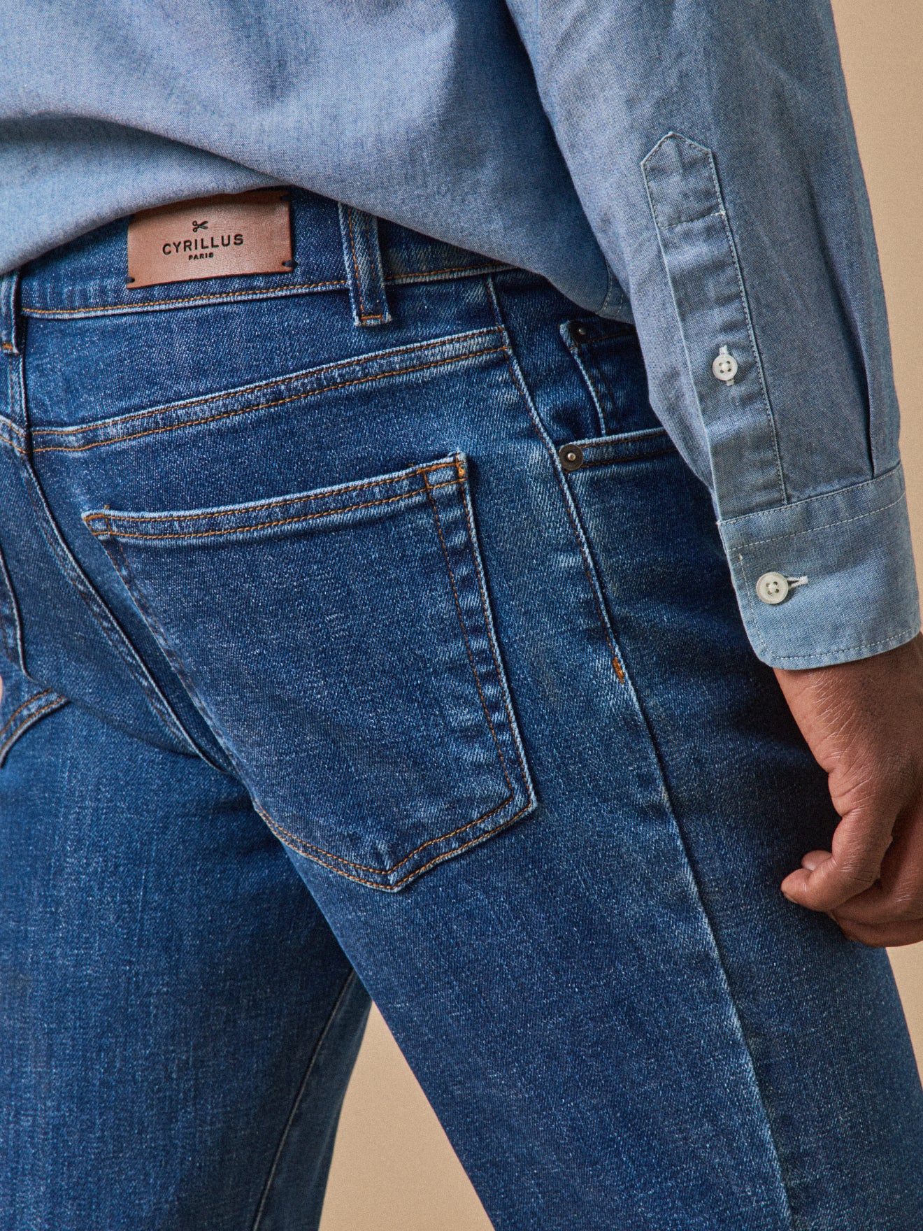 Regular fit herenjeans - biokatoen, ecologische wassing