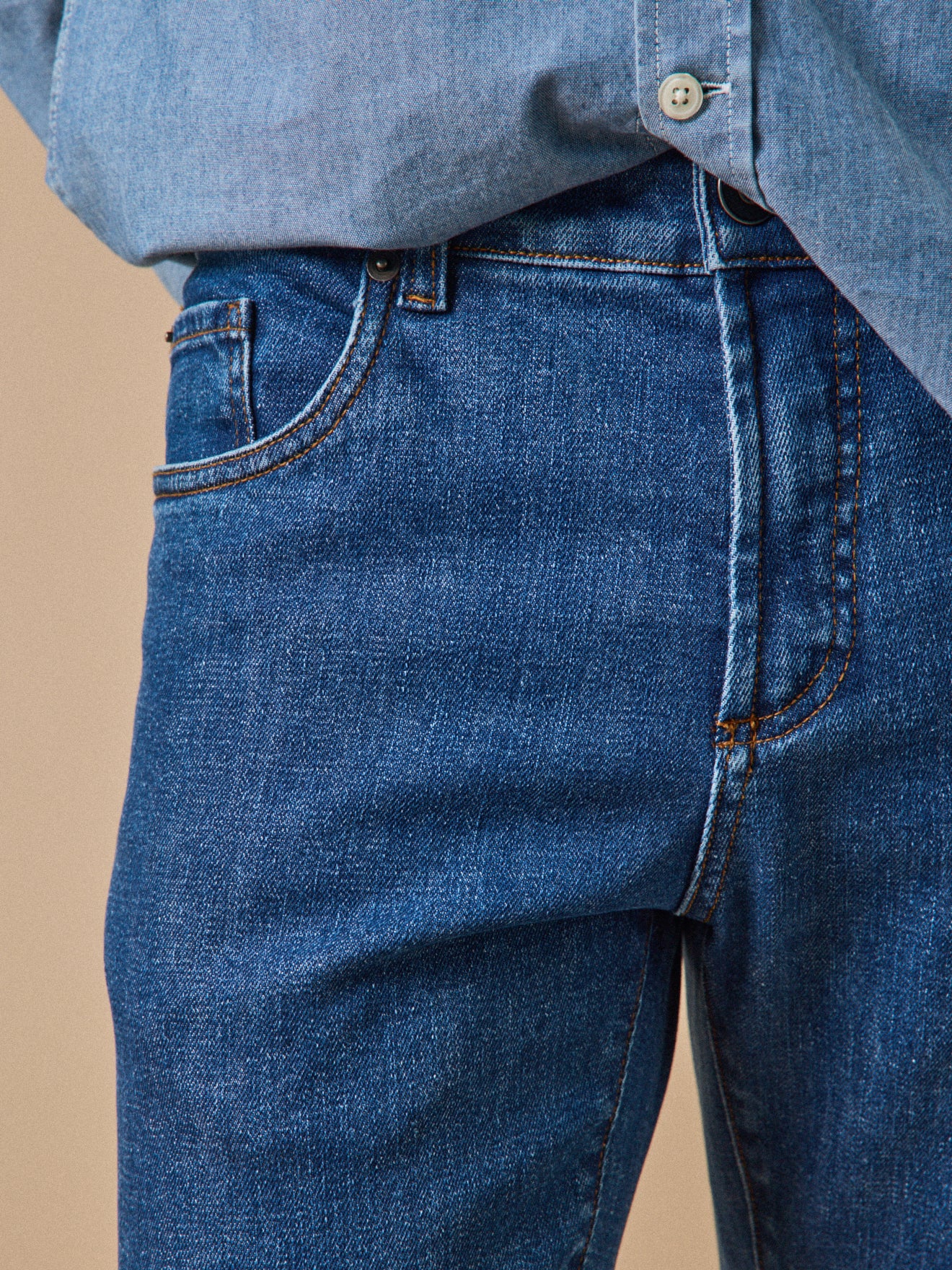 Regular fit herenjeans - biokatoen, ecologische wassing