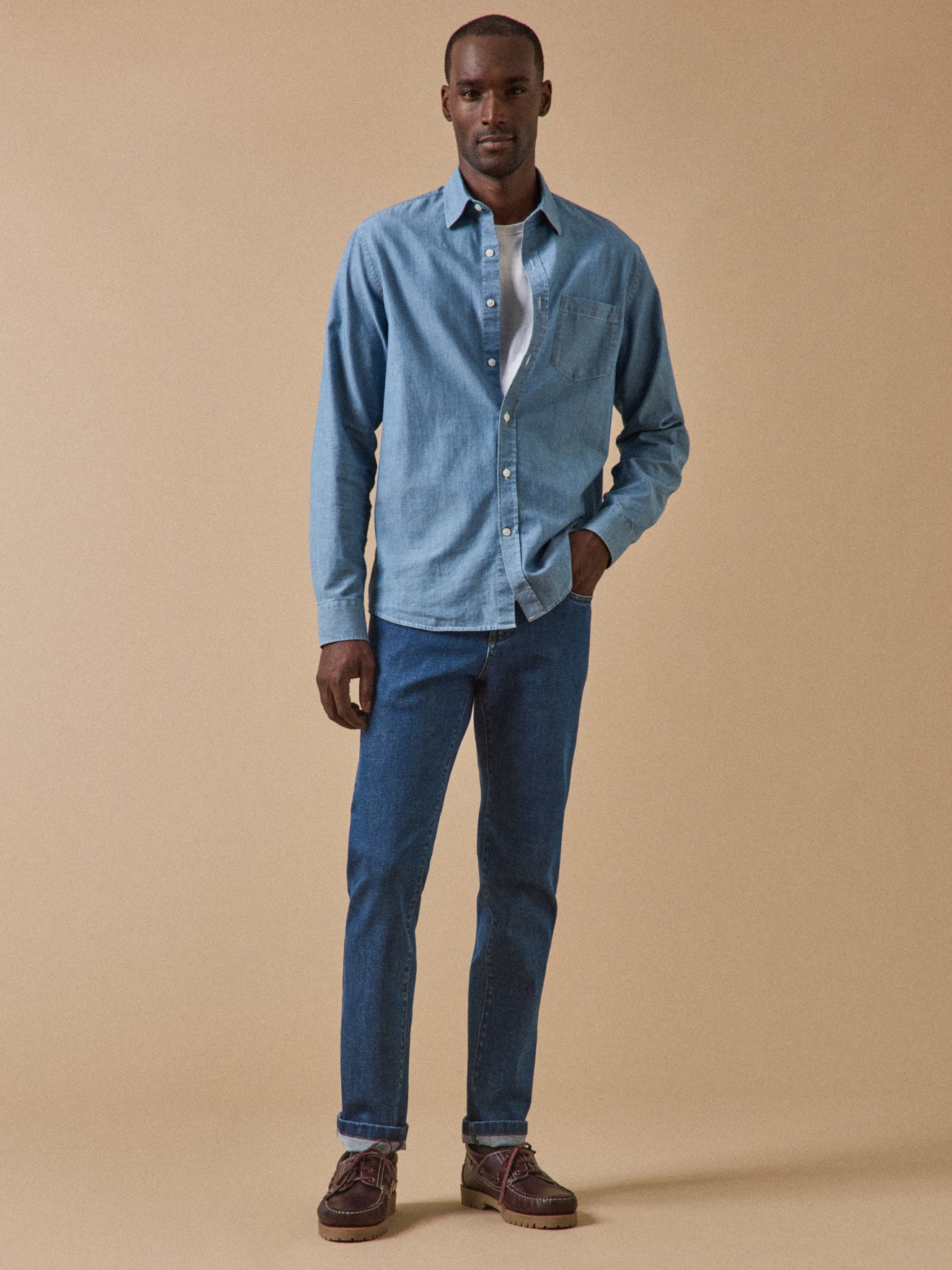 Regular fit herenjeans - biokatoen, ecologische wassing