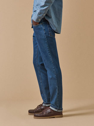 Regular fit herenjeans - biokatoen, ecologische wassing