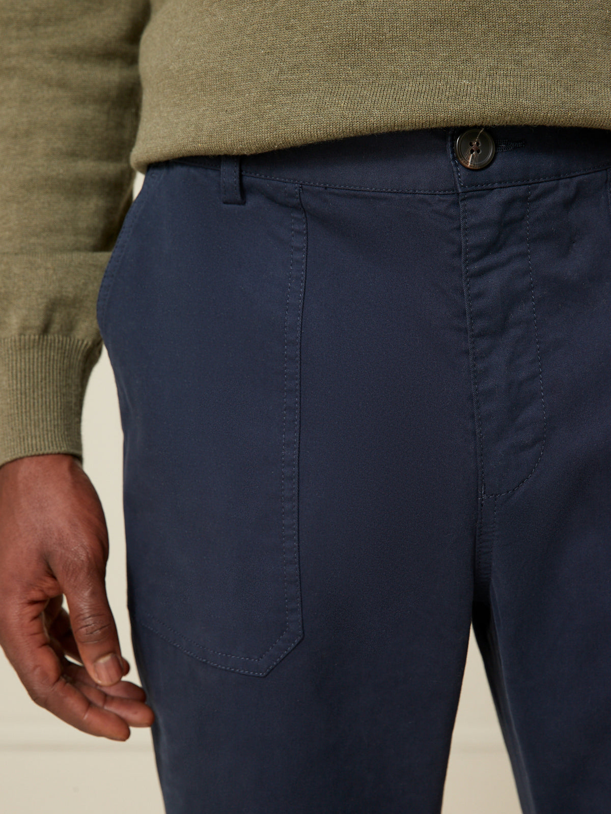 Herenbroek met elastische taille