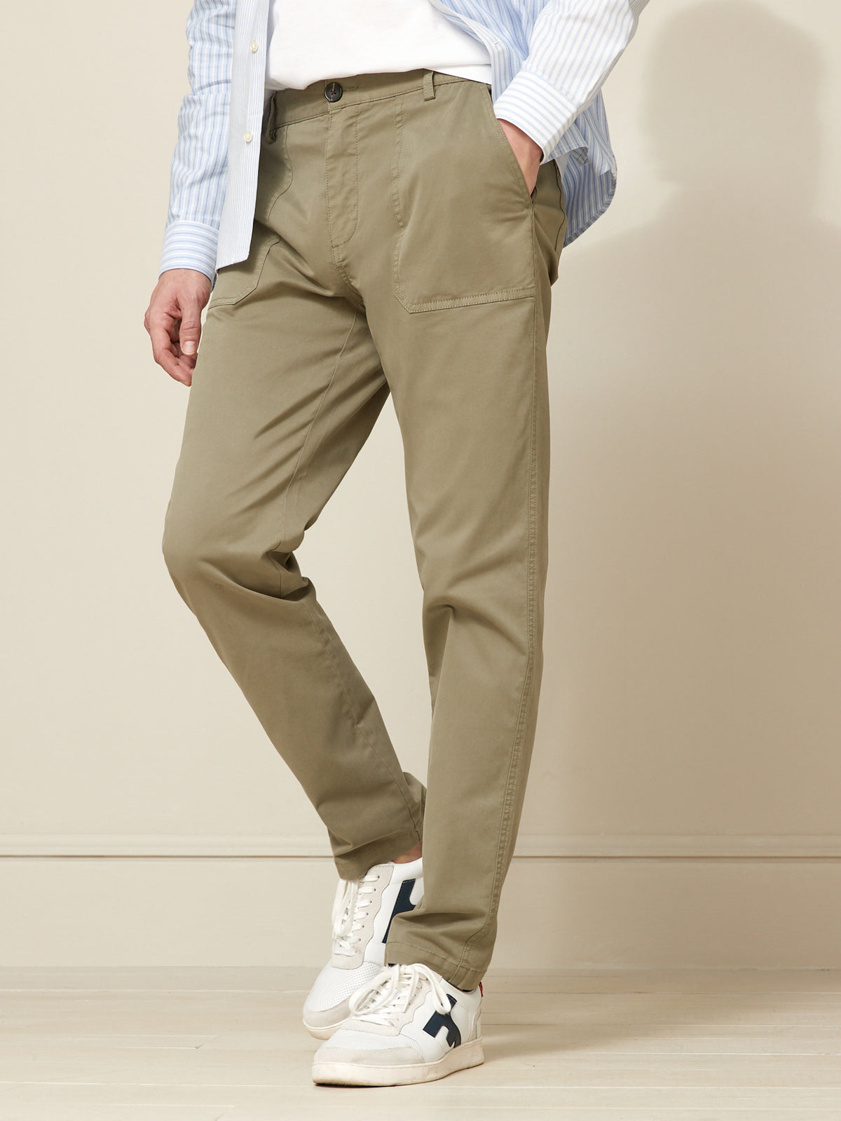 Herenbroek met elastische taille