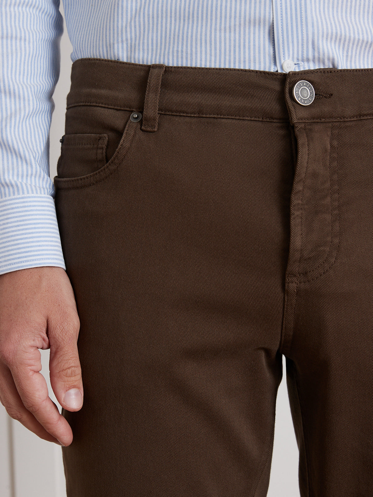 Pantalon droit 5 poches homme