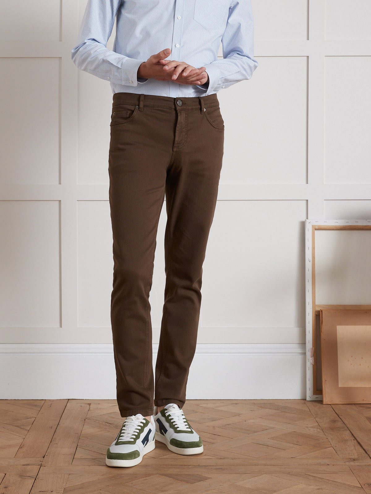 Pantalon droit 5 poches homme