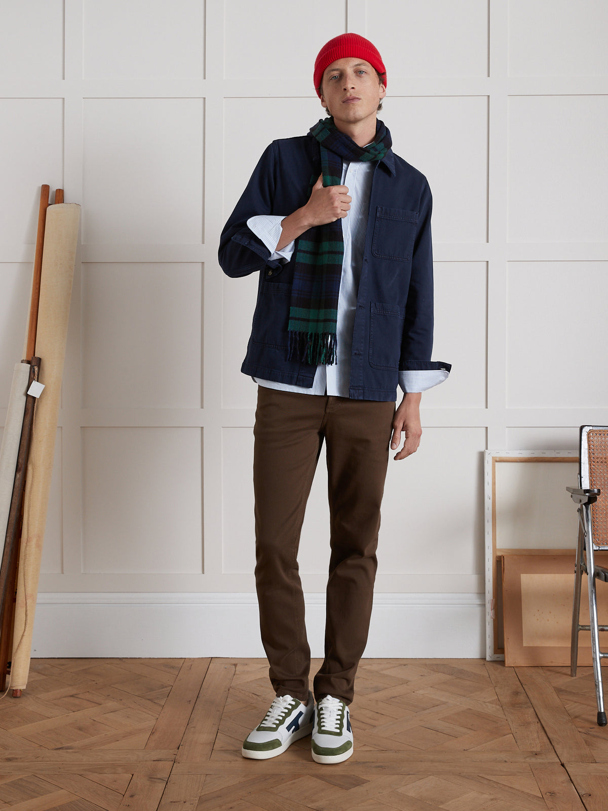 Pantalon droit 5 poches homme