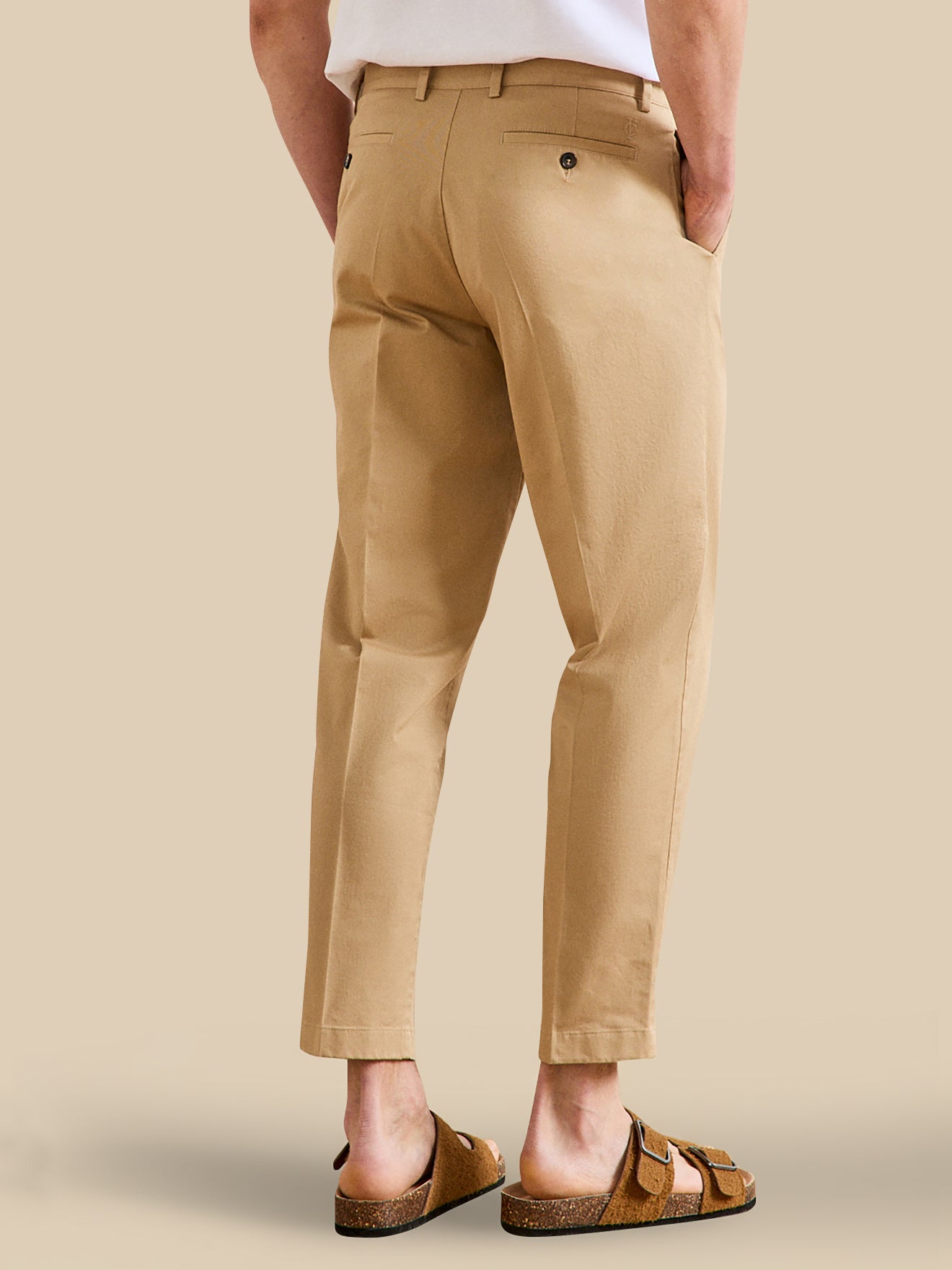Chino fit herenbroek, 7/8-lengte