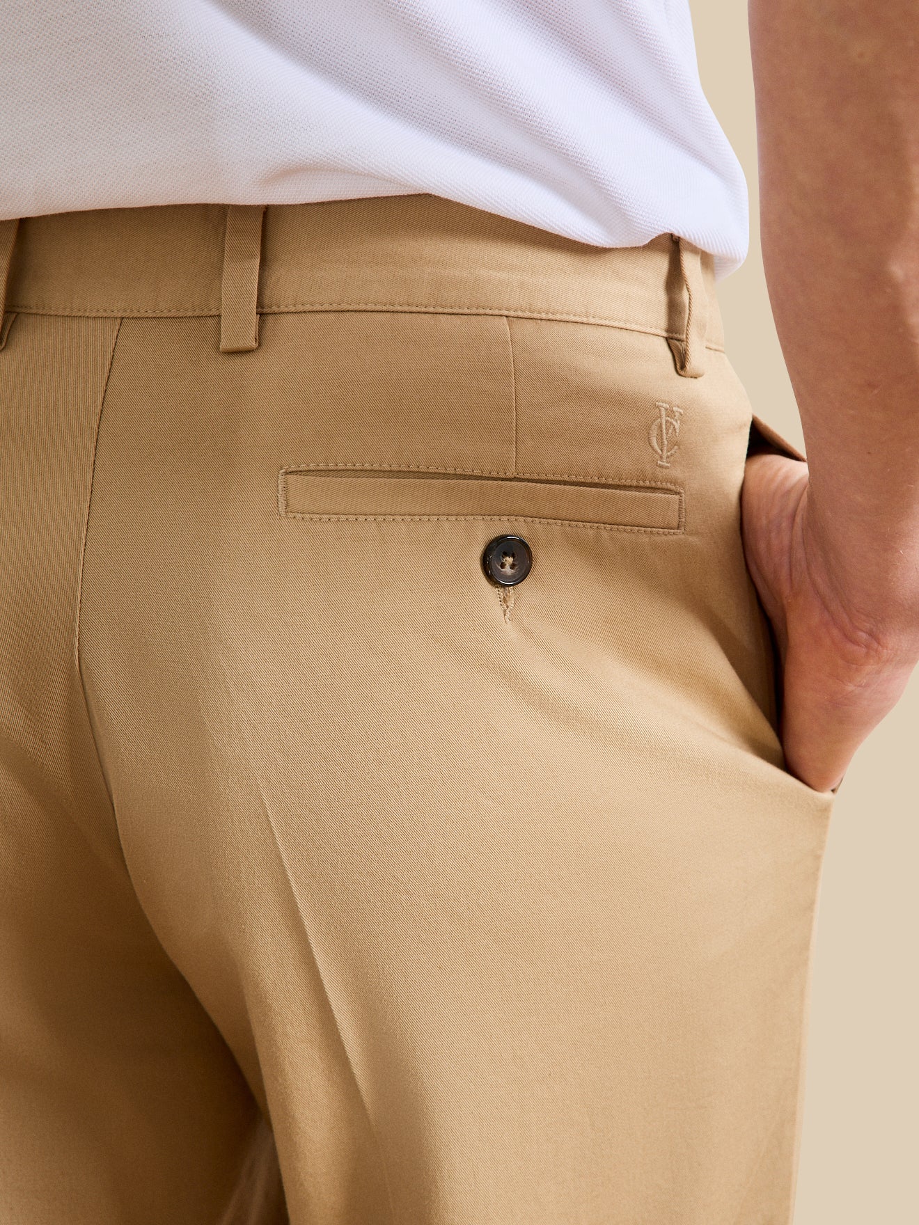 Chino fit herenbroek, 7/8-lengte