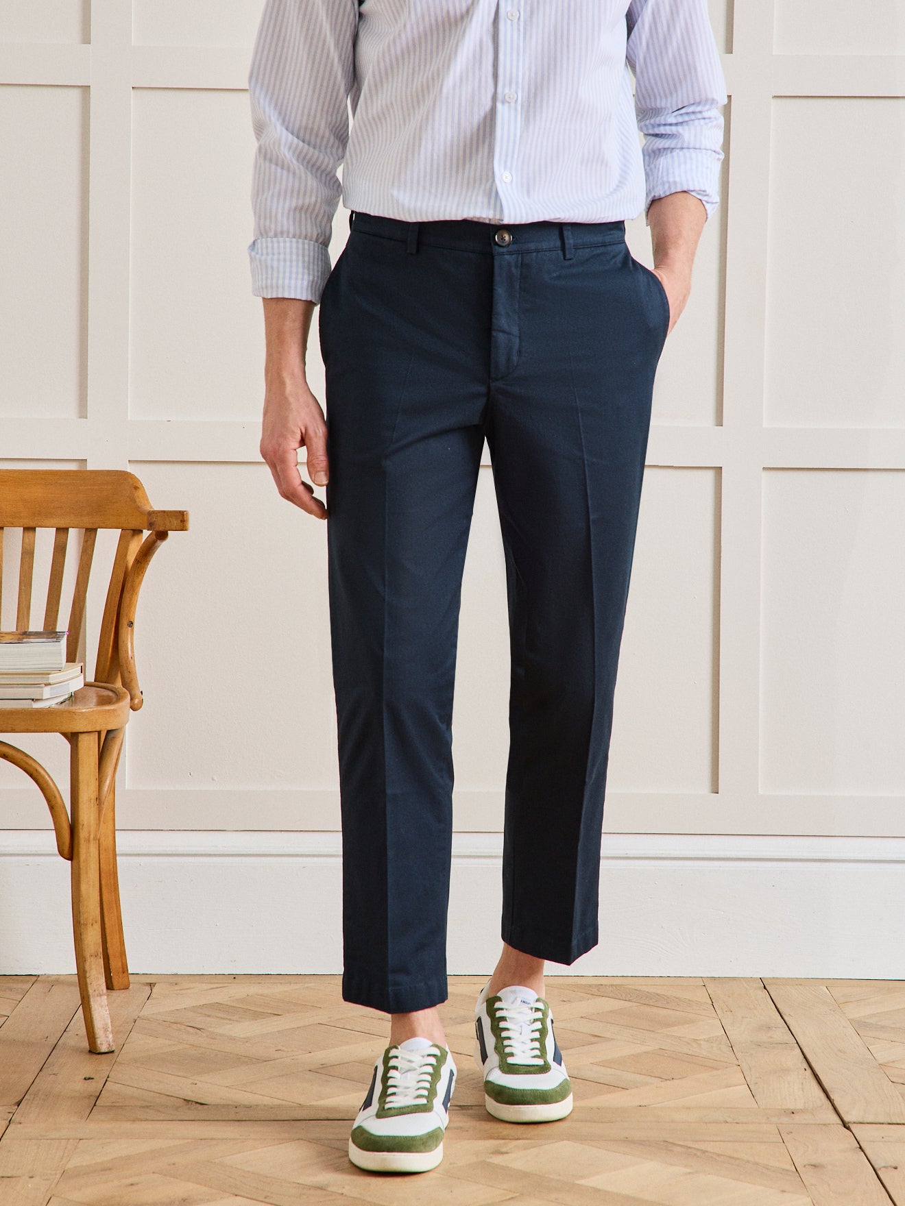 Pantalon chino 7/8ème homme