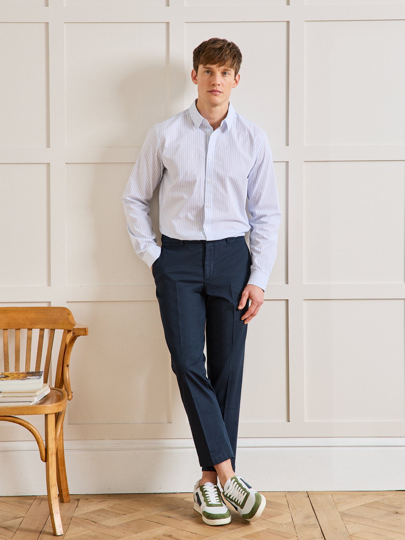 Chino fit herenbroek, 7/8-lengte