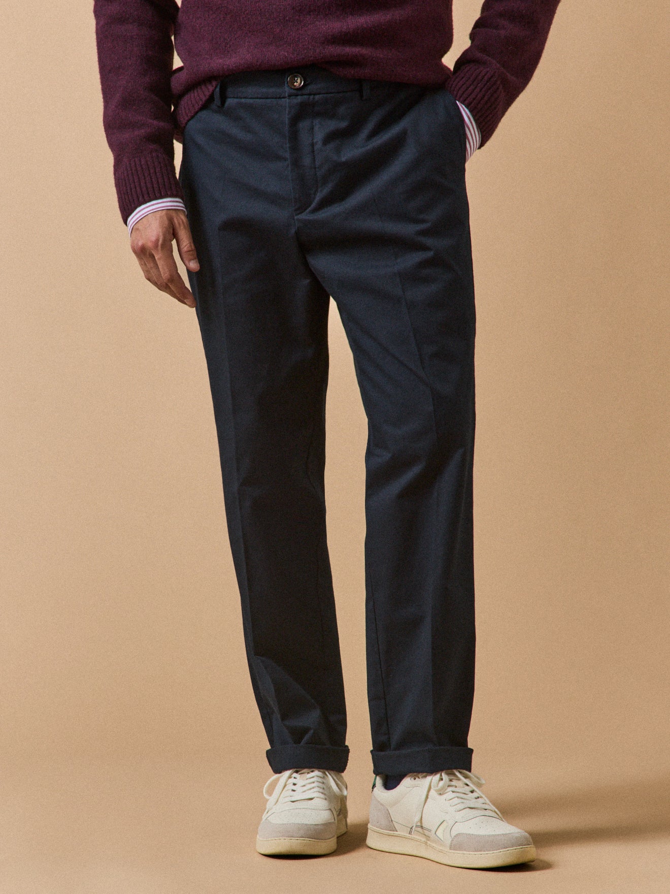 Pantalon chino large homme