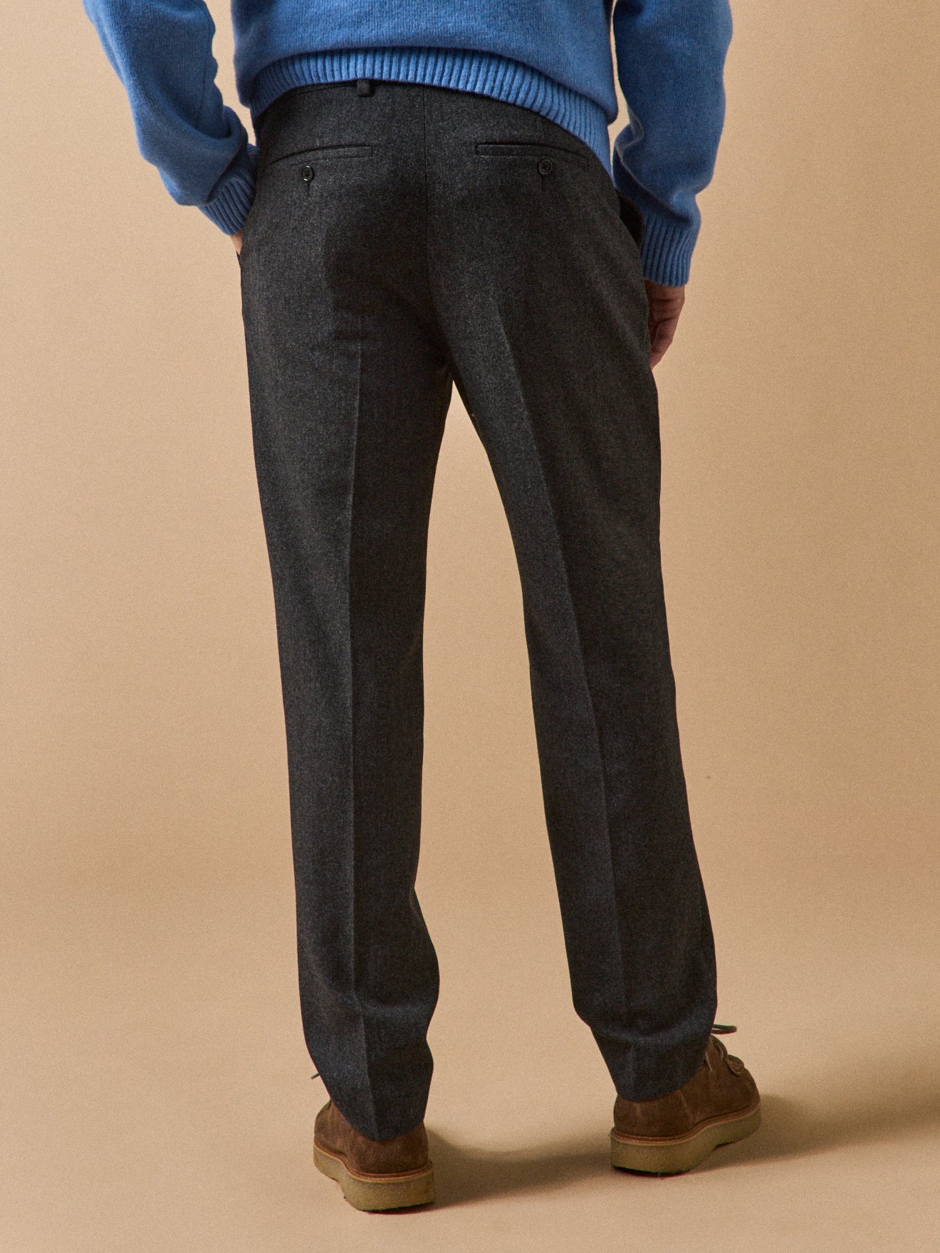 Herenbroek in wolmix