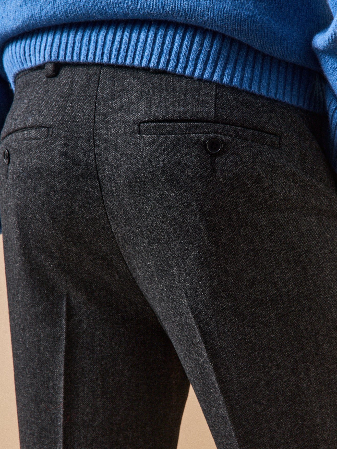 Herenbroek in wolmix