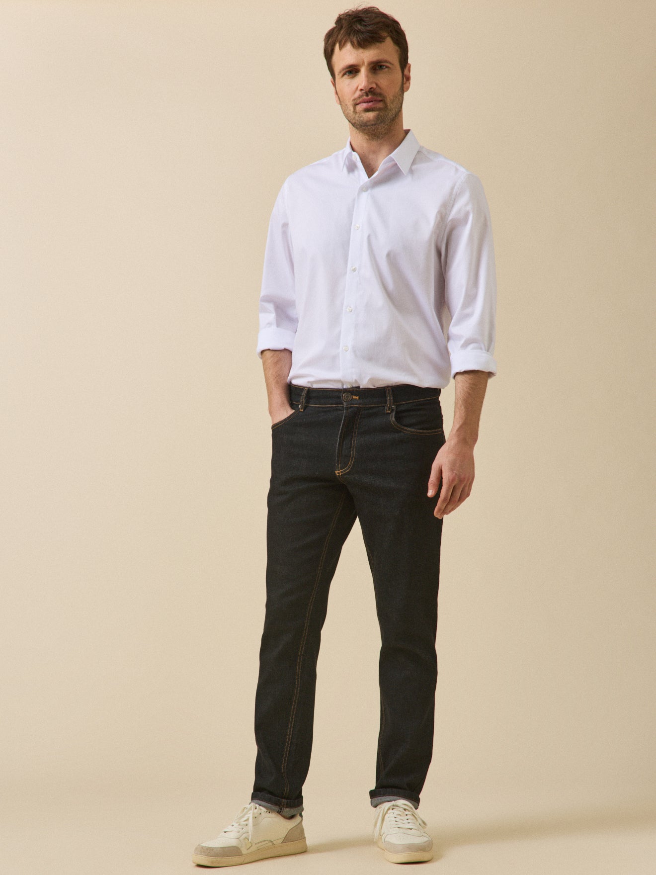 Regular fit herenjeans - biokatoen