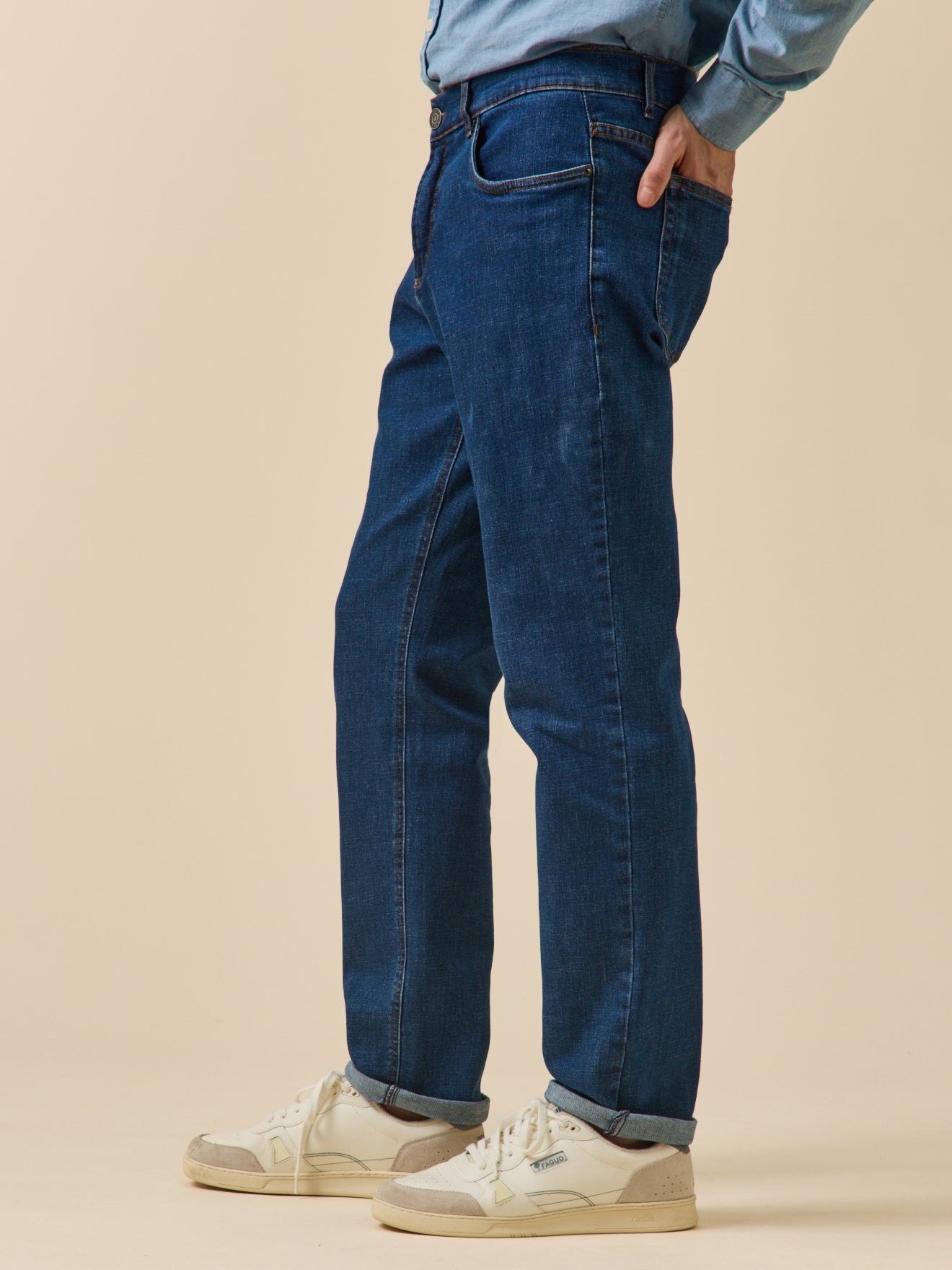 Jean regular homme coton biologique