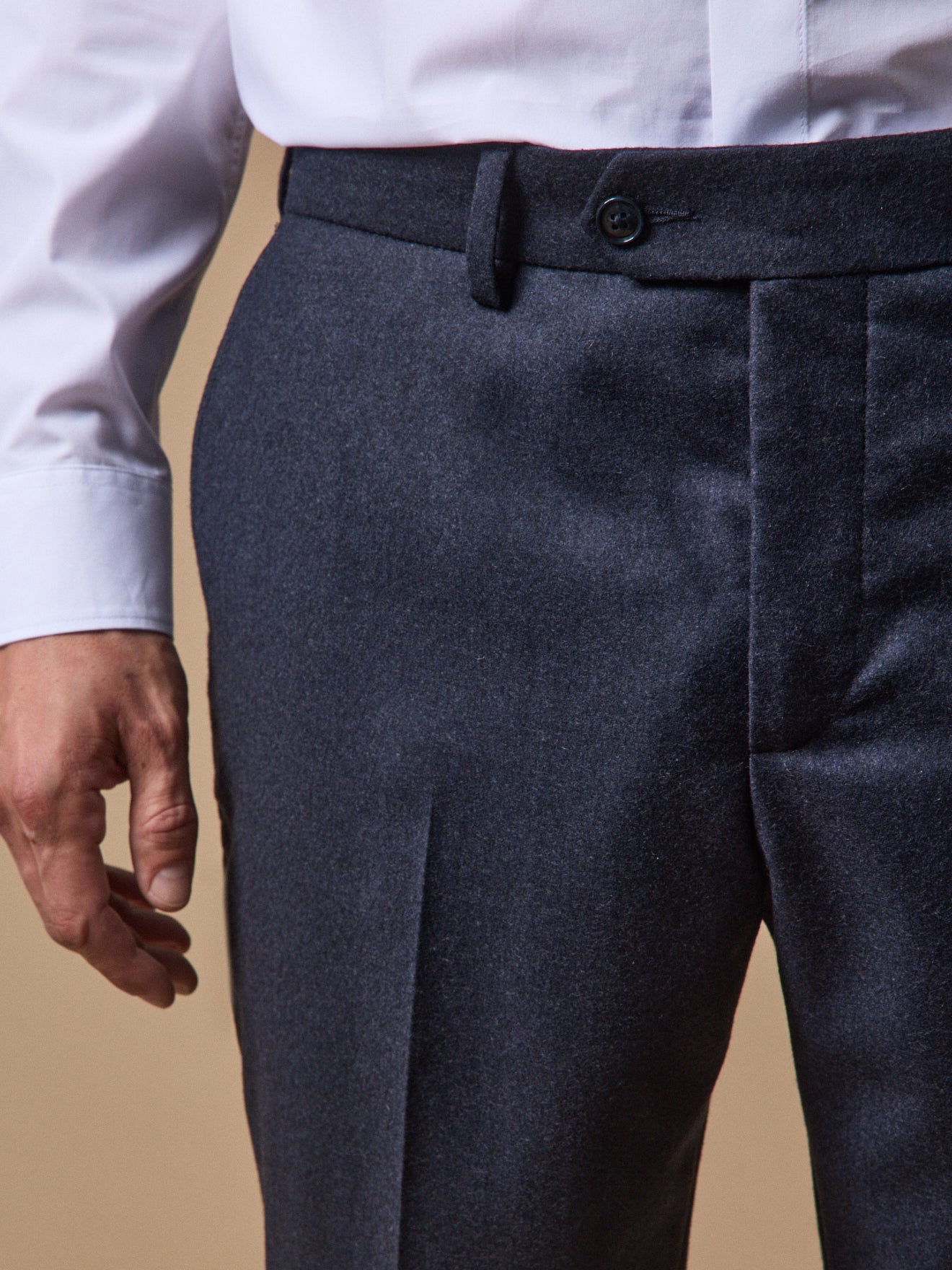 Pantalon de costume flanelle homme