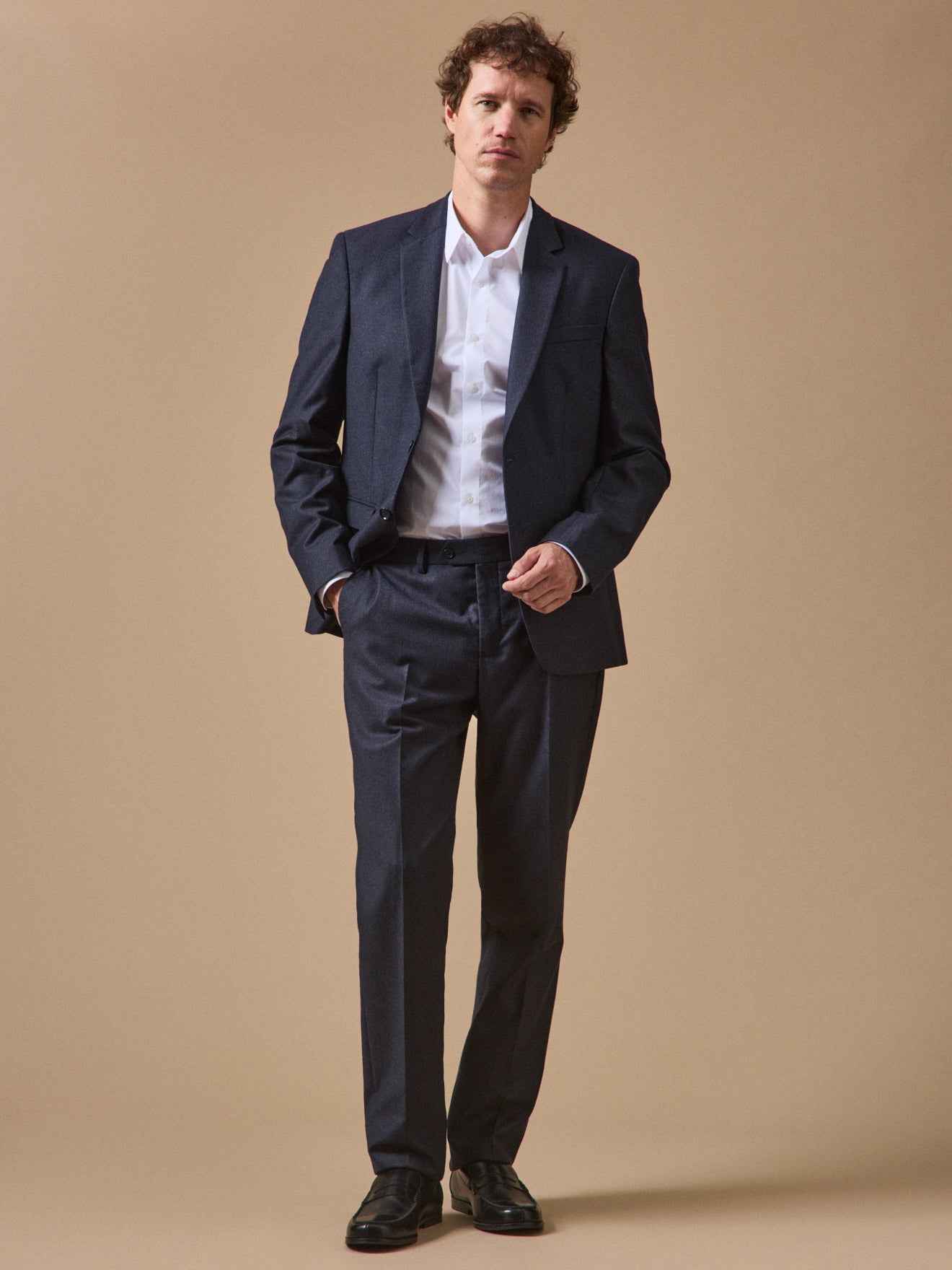 Pantalon de costume flanelle homme