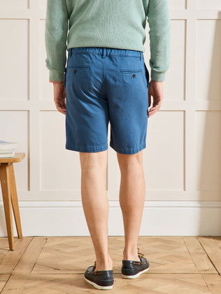 Herenbermuda in twill met elastische taille
