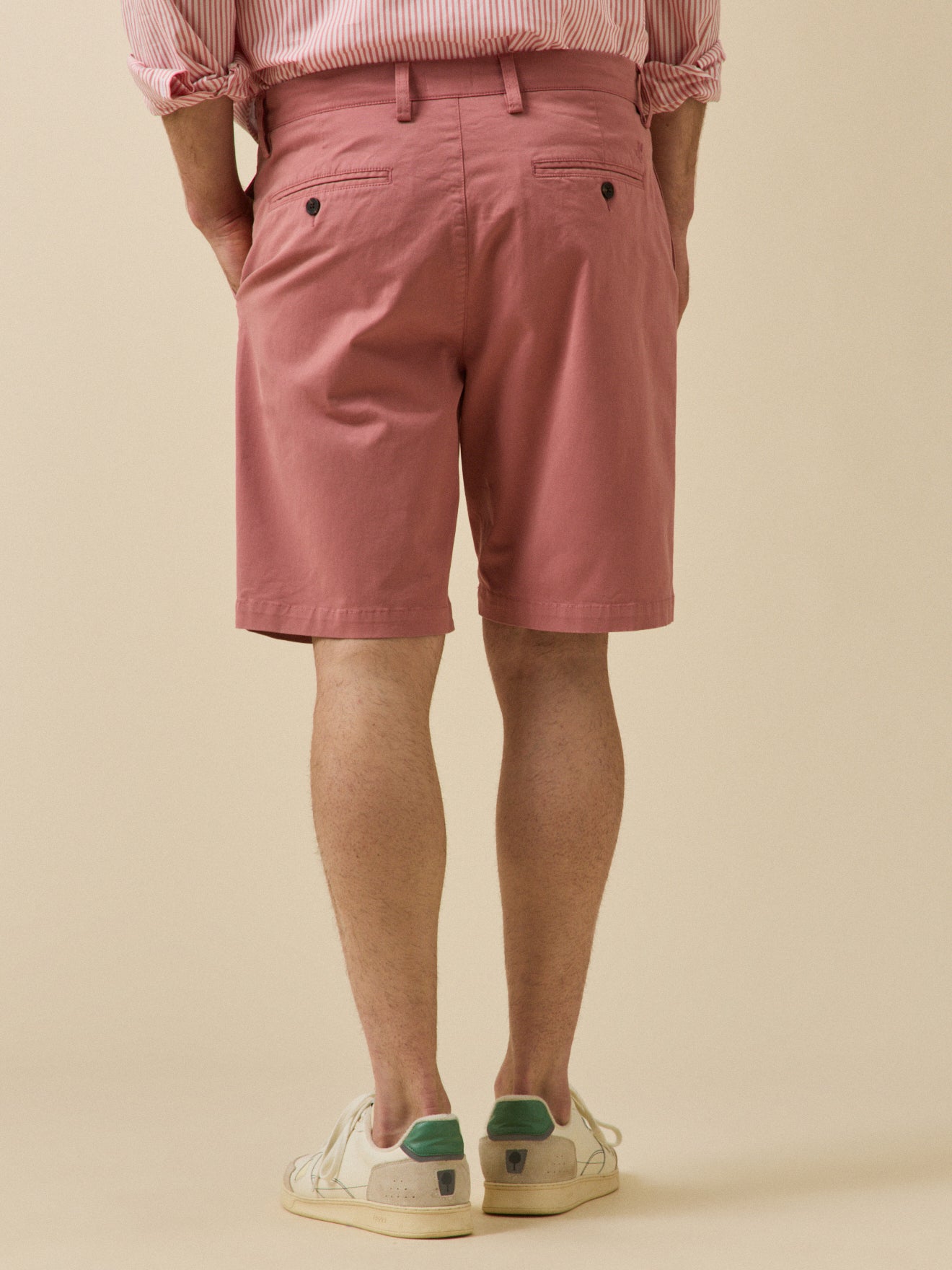 Bermuda chino homme coton stretch