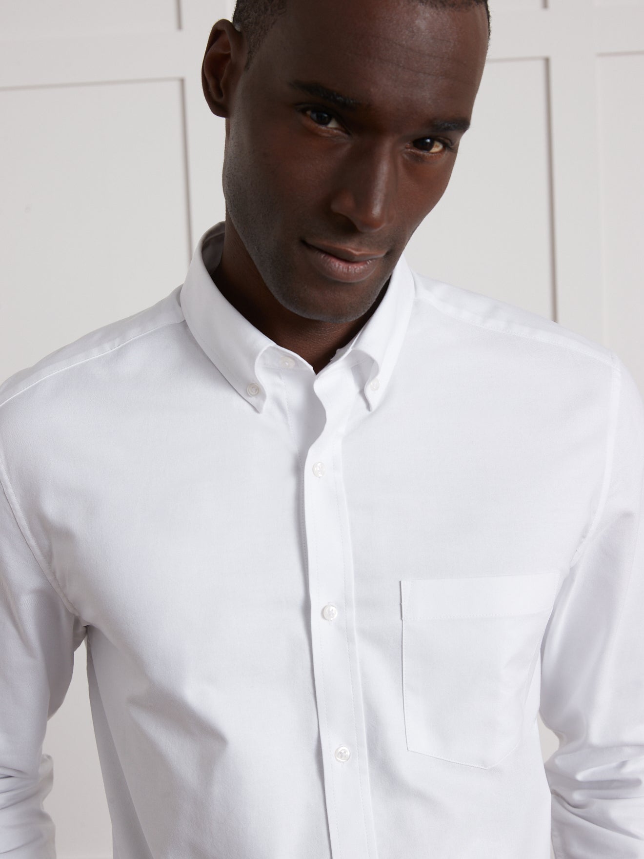 Classic fit herenhemd in oxfordstof - biokatoen