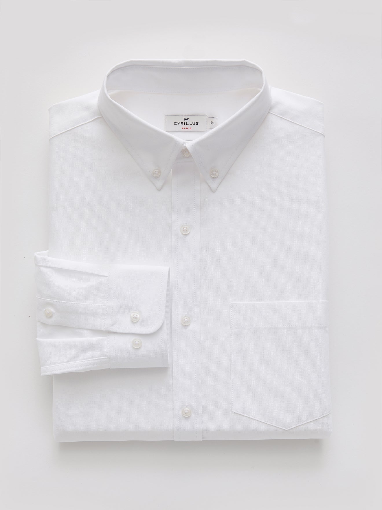 Classic fit herenhemd in oxfordstof - biokatoen