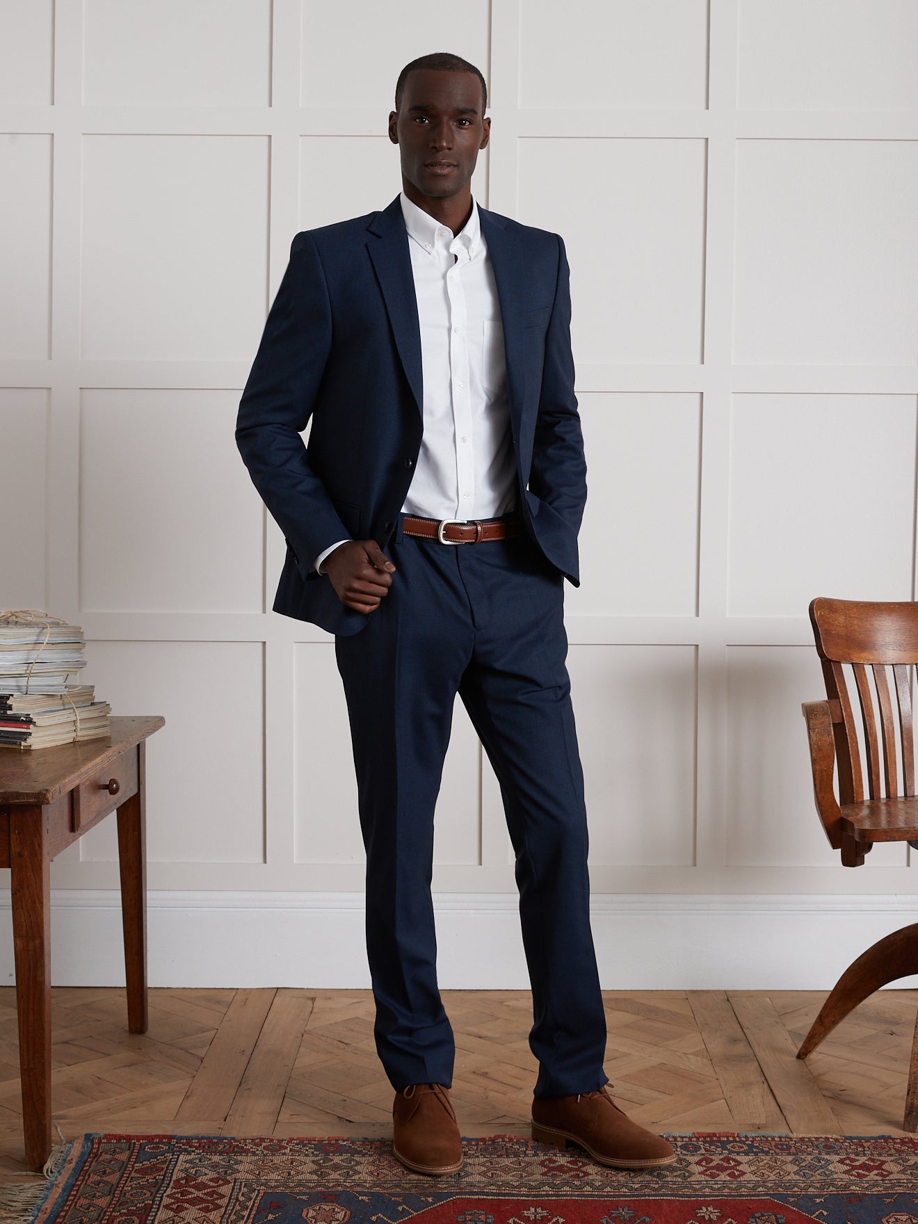 Classic fit herenhemd in oxfordstof - biokatoen