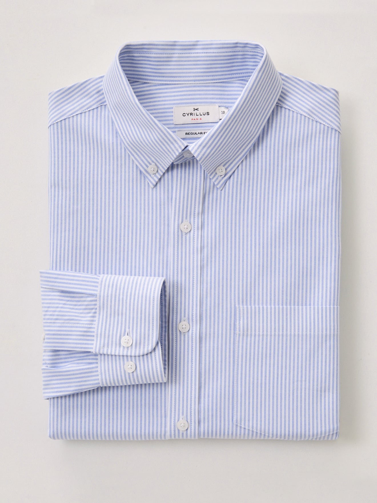 Classic fit herenhemd in oxfordstof - biokatoen