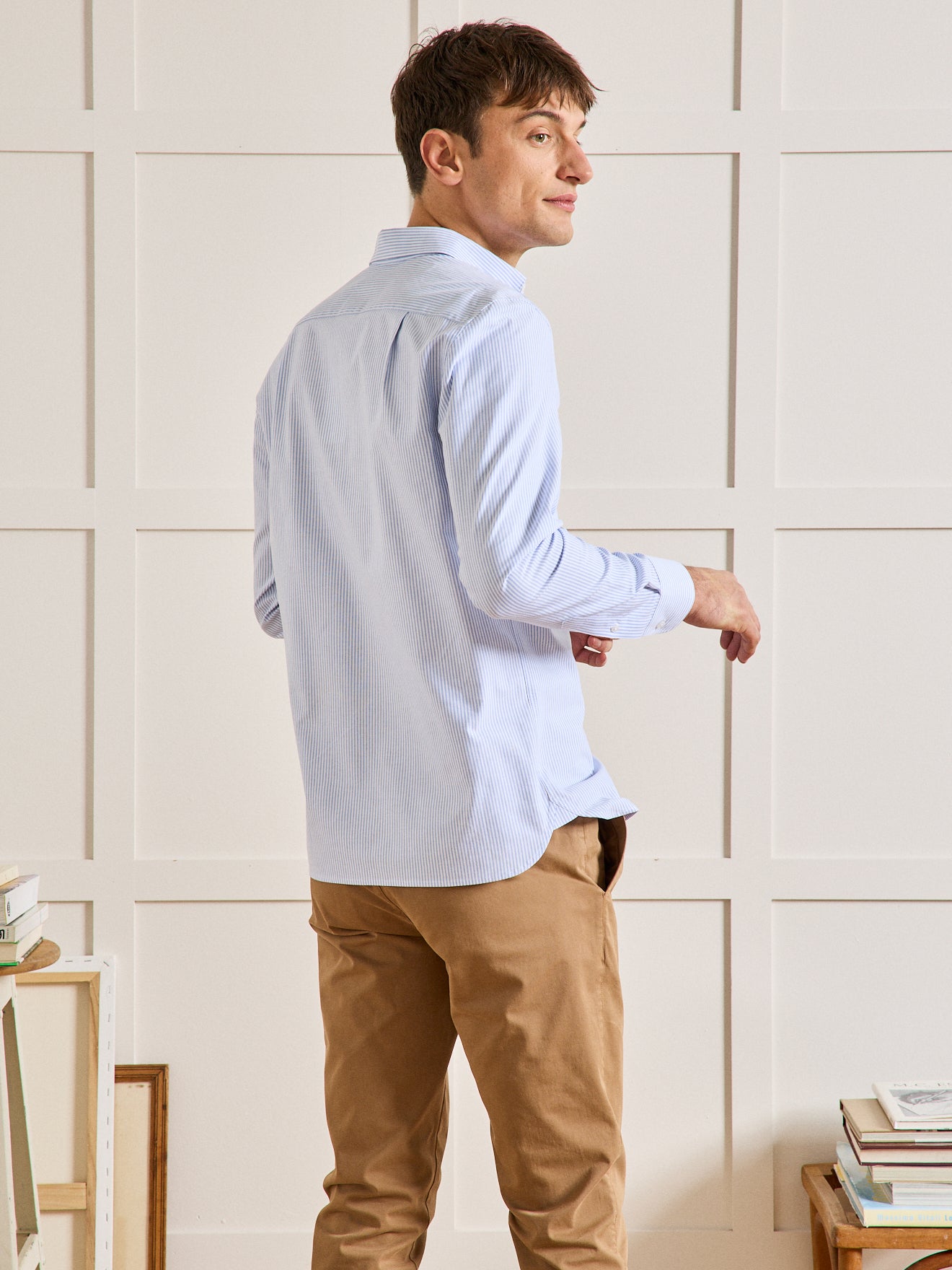 Classic fit herenhemd in oxfordstof - biokatoen