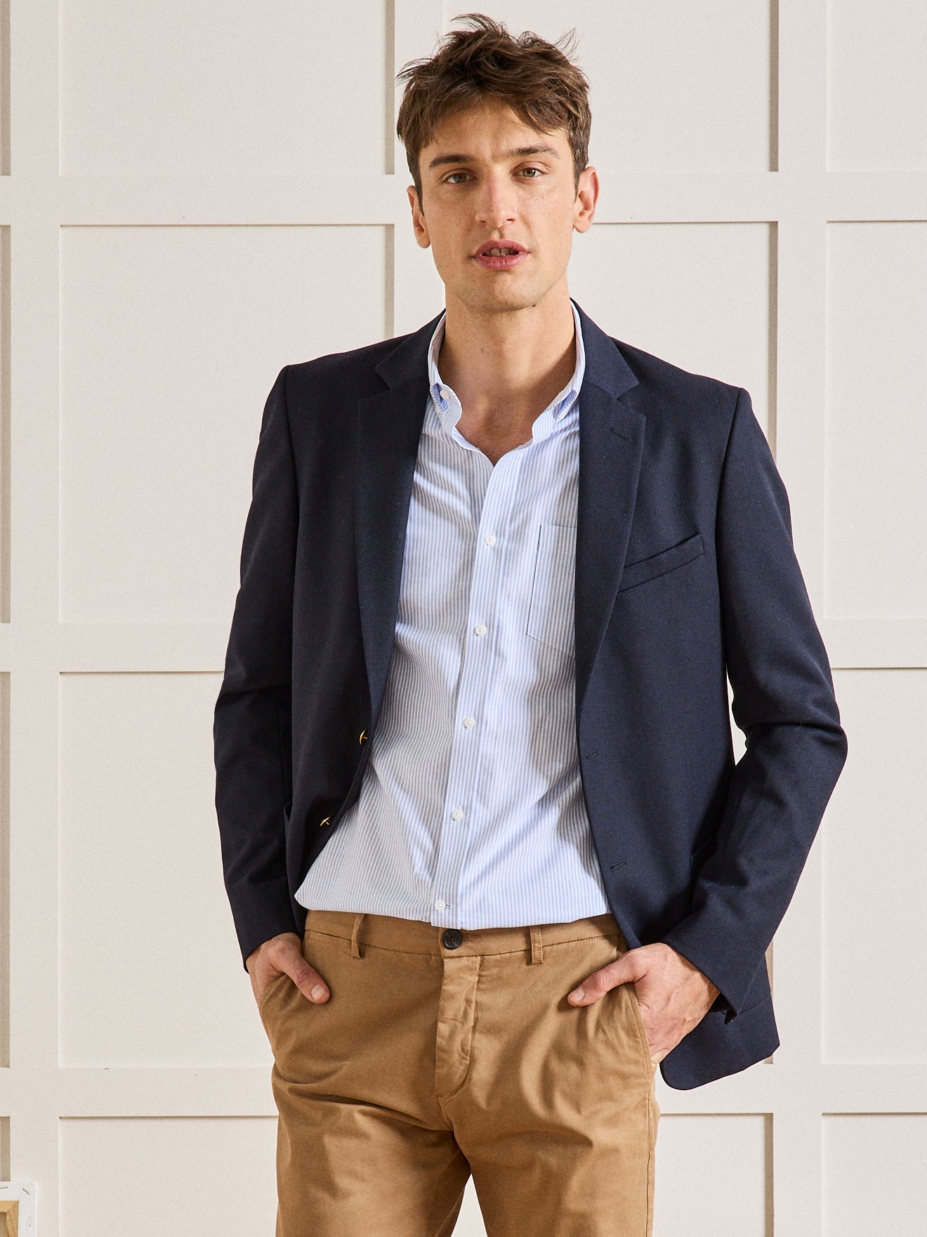 Classic fit herenhemd in oxfordstof - biokatoen