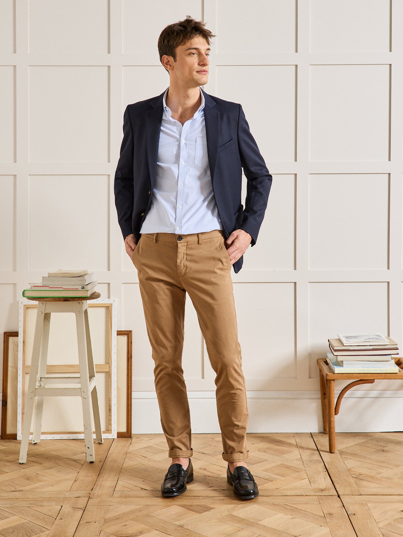 Classic fit herenhemd in oxfordstof - biokatoen