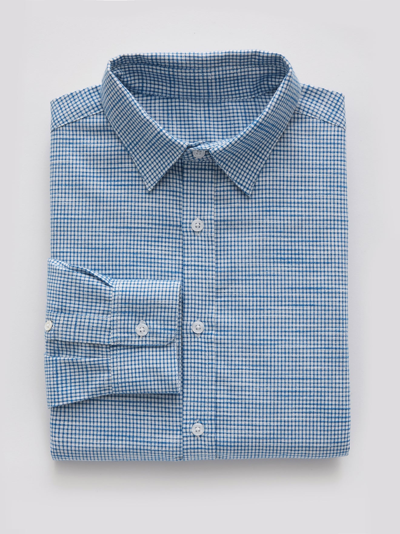 Regular fit herenhemd met ruitenprint