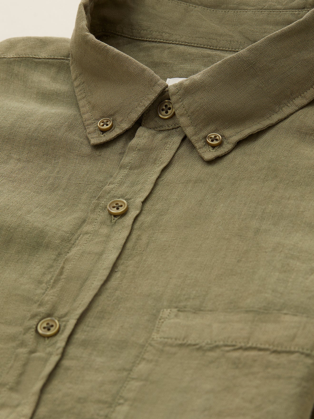 Chemise Regular Fit lin uni homme