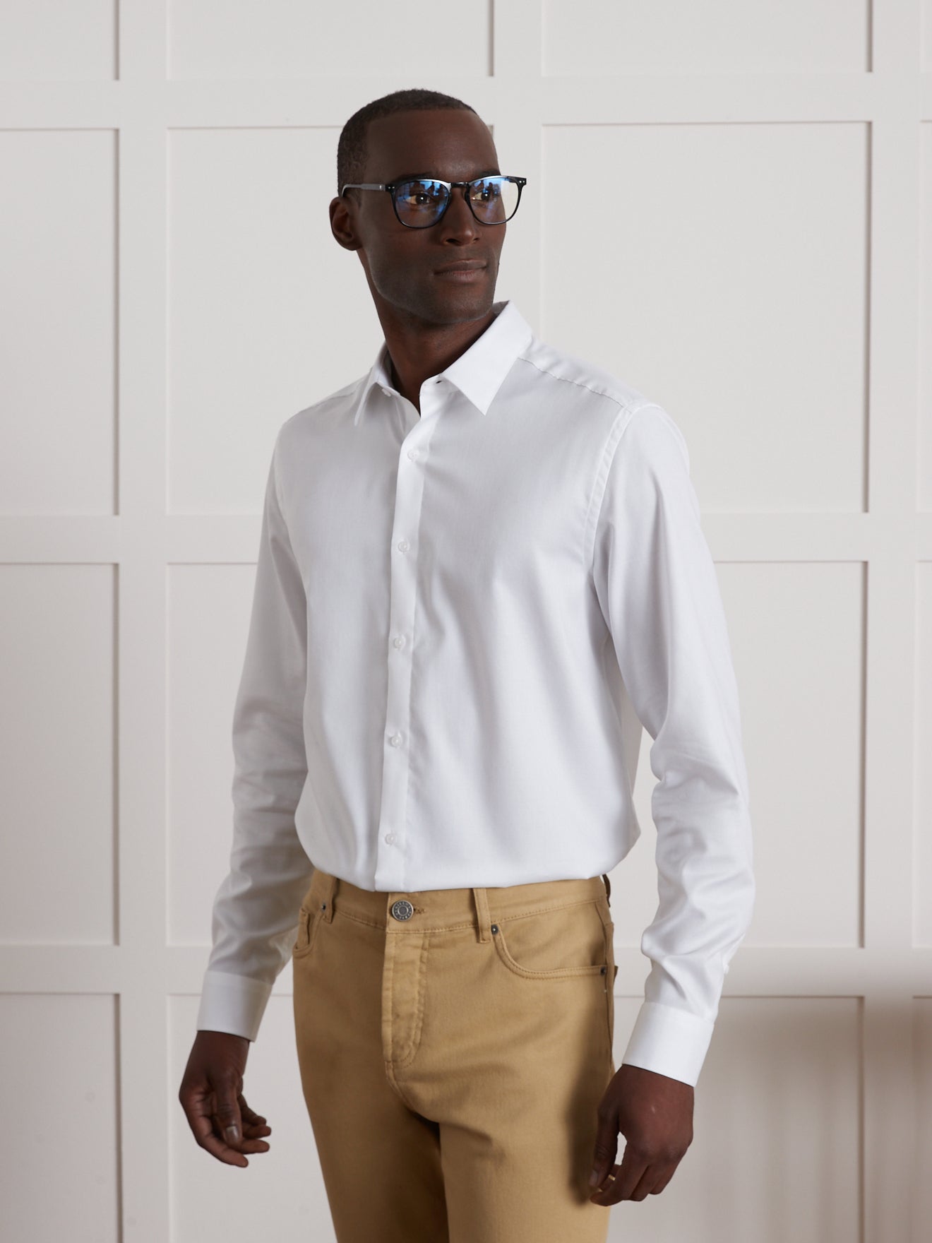 Regular fit pinpoint herenhemd, non-iron