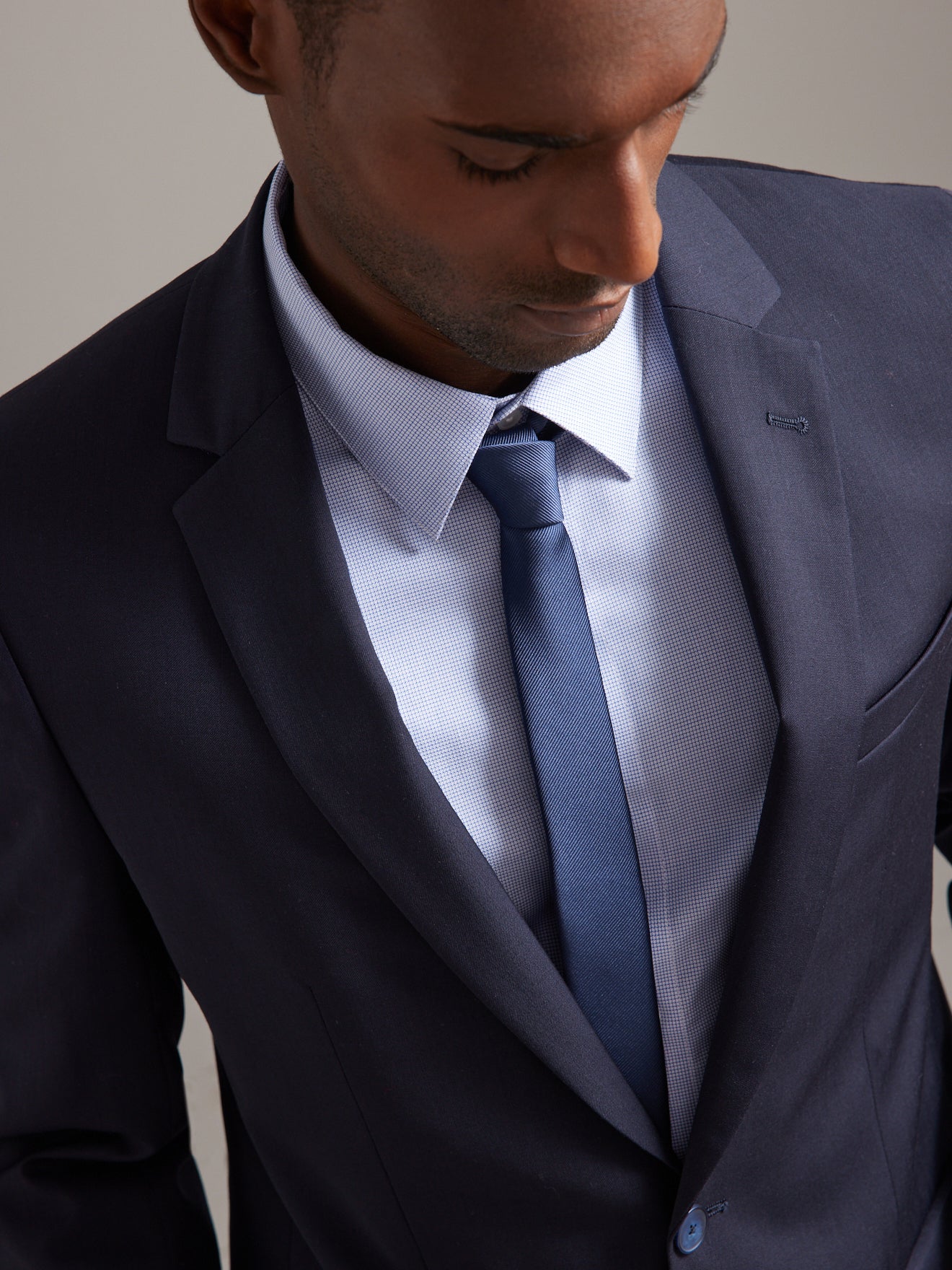 Regular fit herenhemd met micromotief, non-iron