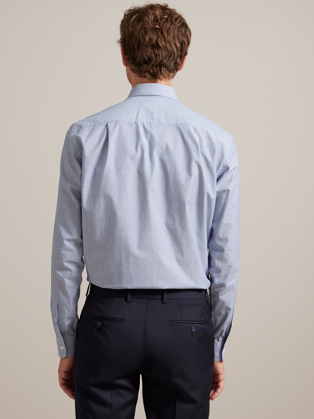 Gestreept herenhemd, non-iron, regular fit