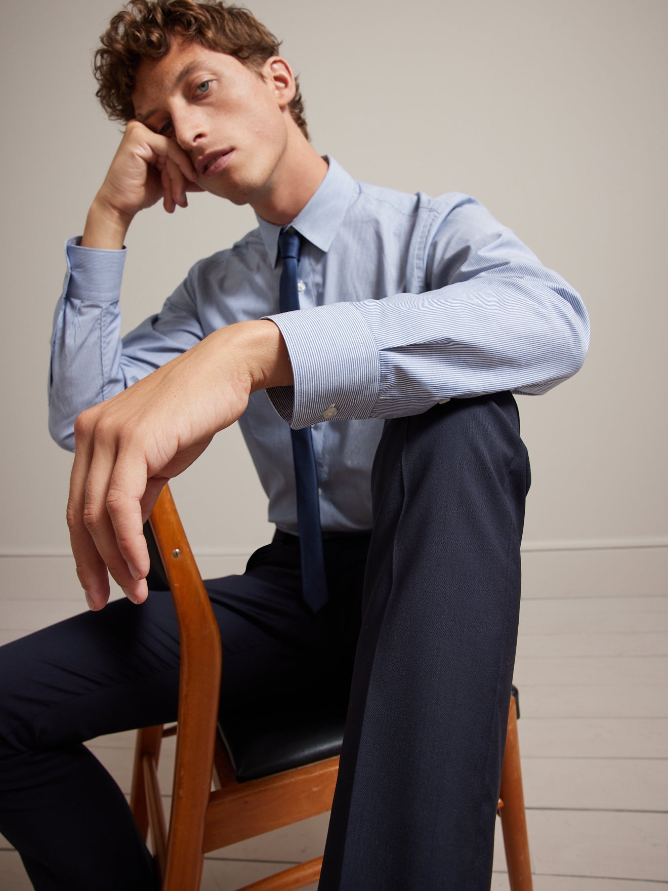 Gestreept herenhemd, non-iron, regular fit