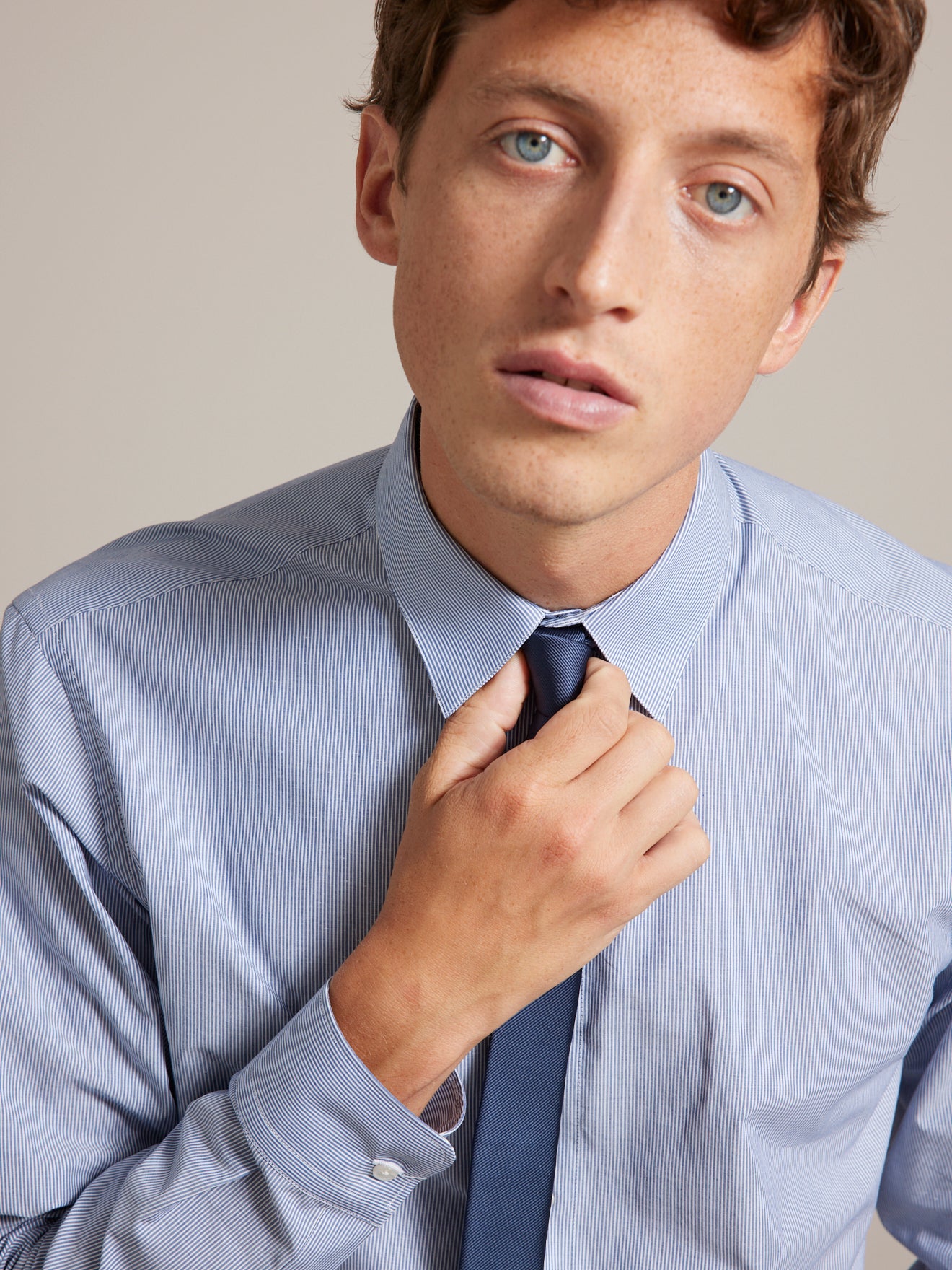 Gestreept herenhemd, non-iron, regular fit